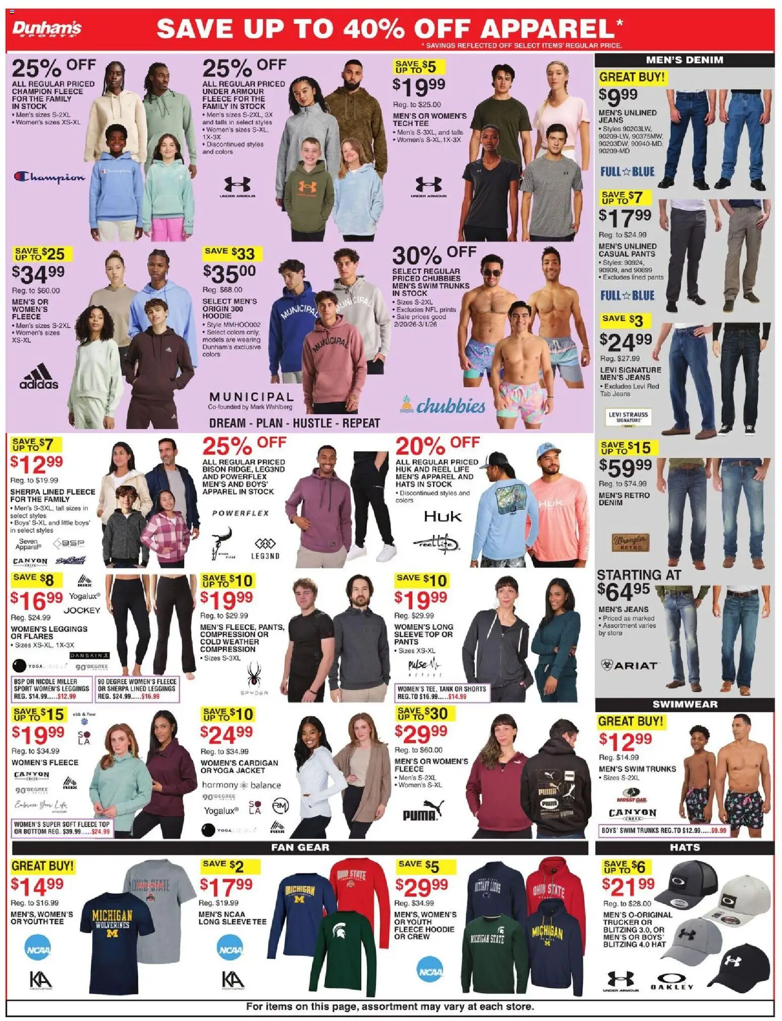 Dunham's Sports Weekly Ad - valid from 21.02.2026 | Page: 6 | Products: Hoodie, Jacket, Pants, Jeans