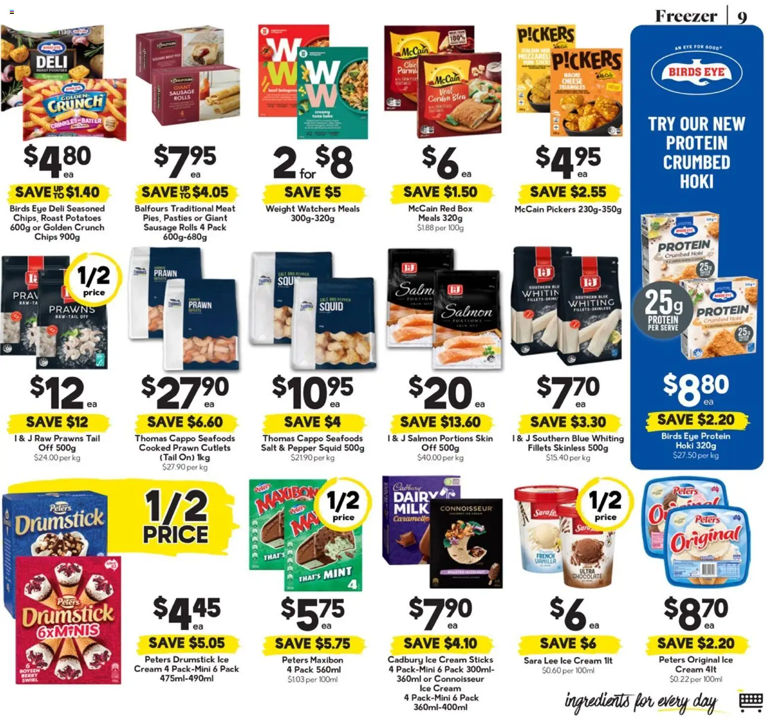 Drakes catalogue - valid from 01.04.2026 | Page: 9 | Products: Chips, Salt, Pepper, Weight