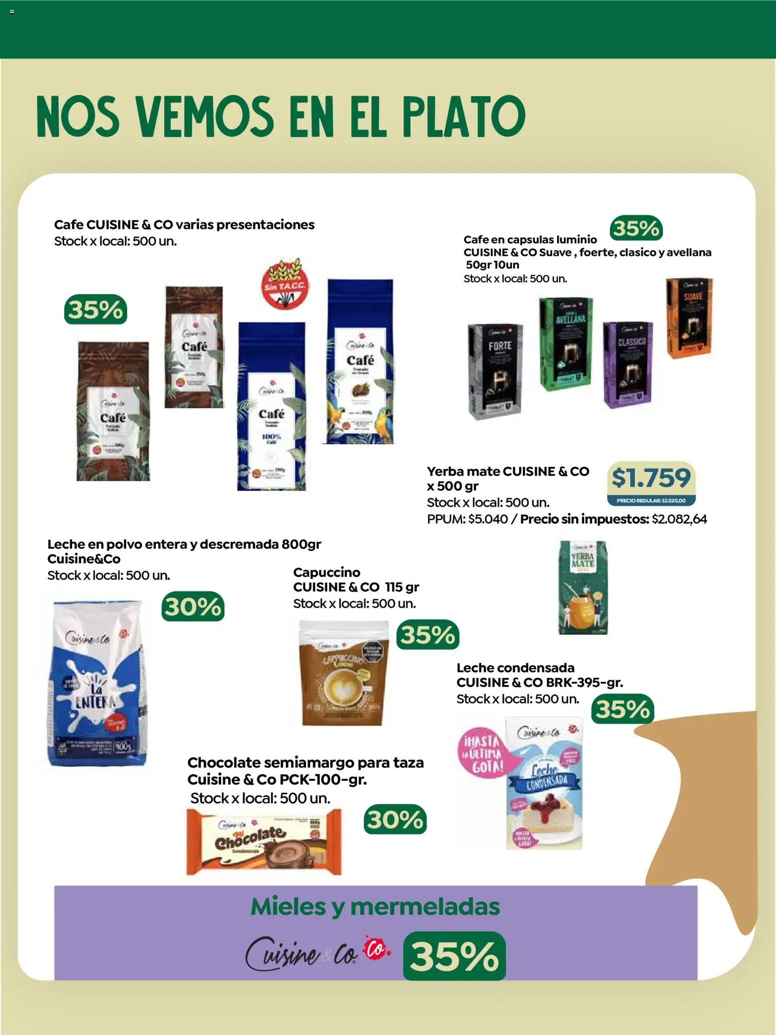 Jumbo - Especial Marcas Propias │ válido desde el 16.03.2026 | Página: 4 | Productos: Yerba, Leche en polvo, Polvo, Leche