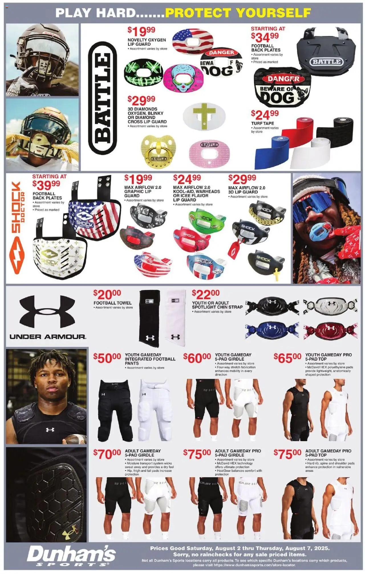 Dunham's Sports Weekly - PA - valid from 02.08.2025 | Page: 3 | Products: Pads, Pants, Shock