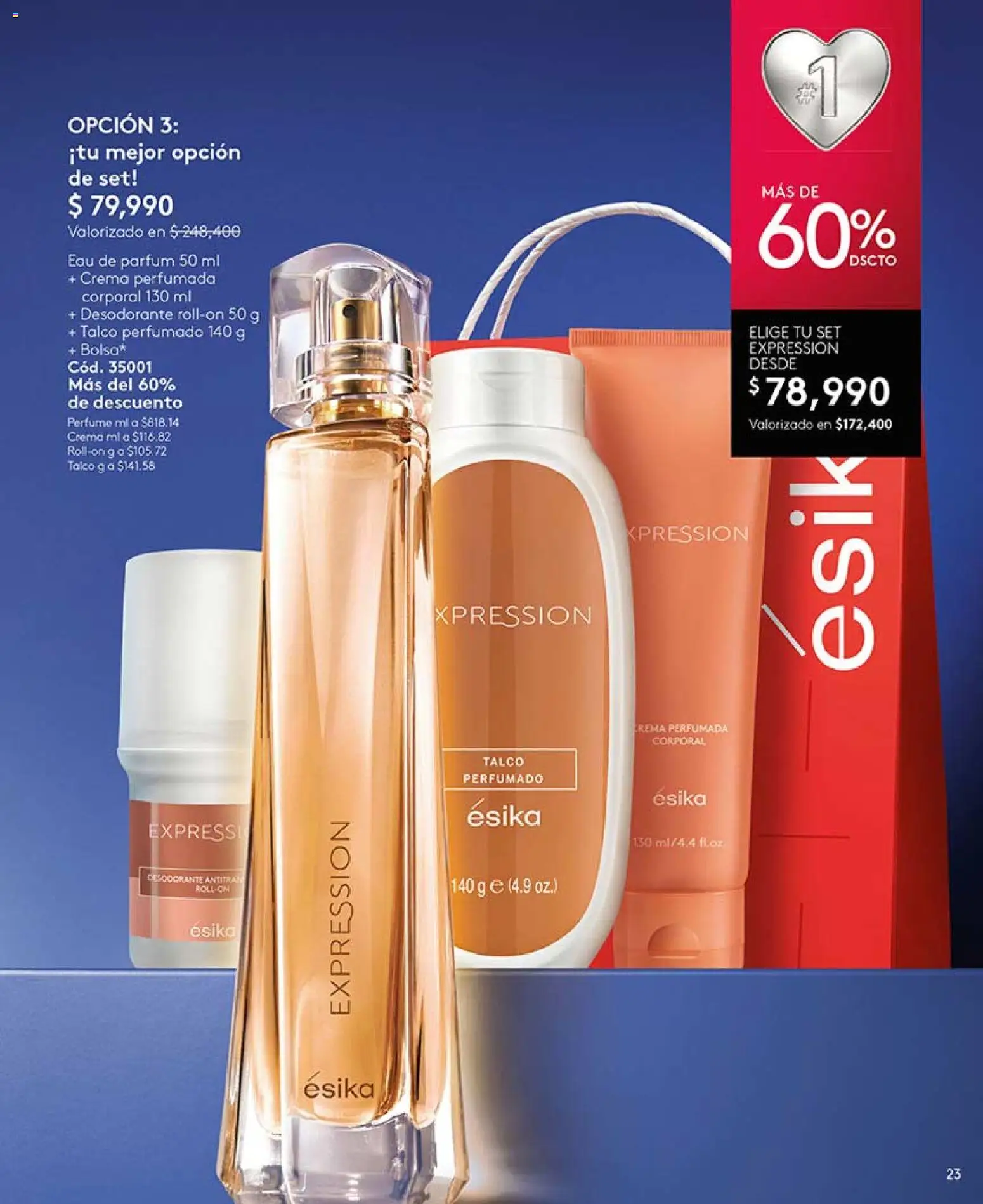 Ésika revista - valida desde el 03.04.2026 | Página: 23 | Productos: Crema, Perfume, Desodorante