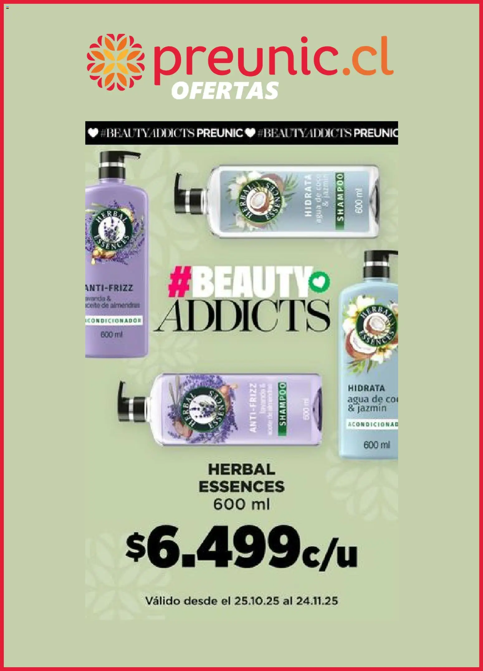 Preunic ofertas  │ válido desde el 25.10.2025 | Página: 8 | Productos: Agua, Acondicionador, Almendras, Shampoo