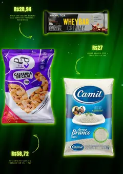 Mercado Livre Folheto - válido de 03.07.2025 | Página: 4 | Produtos: Amendoim, Castanha de caju, Arroz, Sal