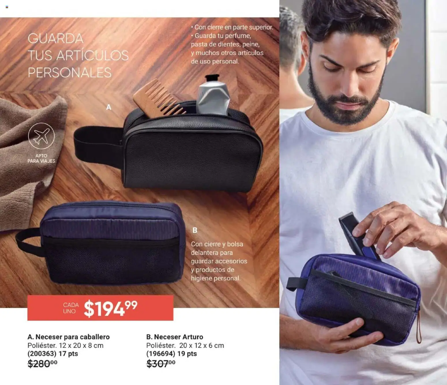 Nuevas ofertas de AVON válidas en toda la República Mexicana desde el 28.11.2025. ¡Encuentra las mejores ofertas en AVON Casa & Estilo 18 2025! | Página: 139 | Productos: Bolsa, Neceser, Pasta