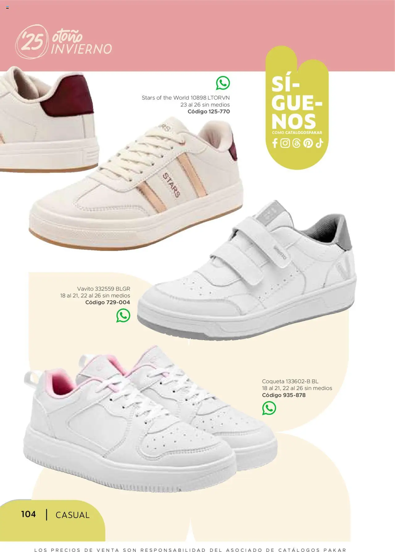 Nuevas ofertas de SC Pakar válidas en toda la República Mexicana desde el 24.07.2025. ¡Encuentra las mejores ofertas en SC Pakar - Catálogo Casual otoño / invierno! | Página: 104