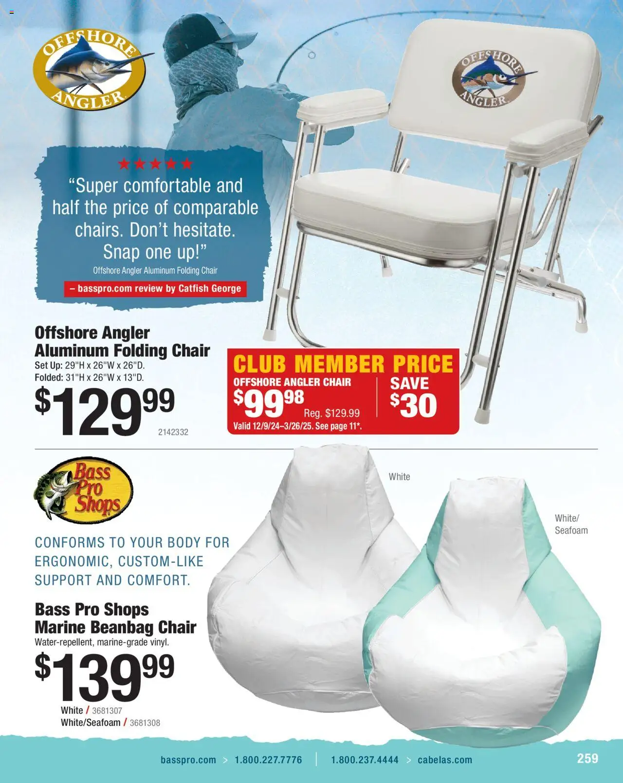 Cabela's Saltwater Specialist 25 - valid from 01.01.2025 | Page: 259 | Products: Chair