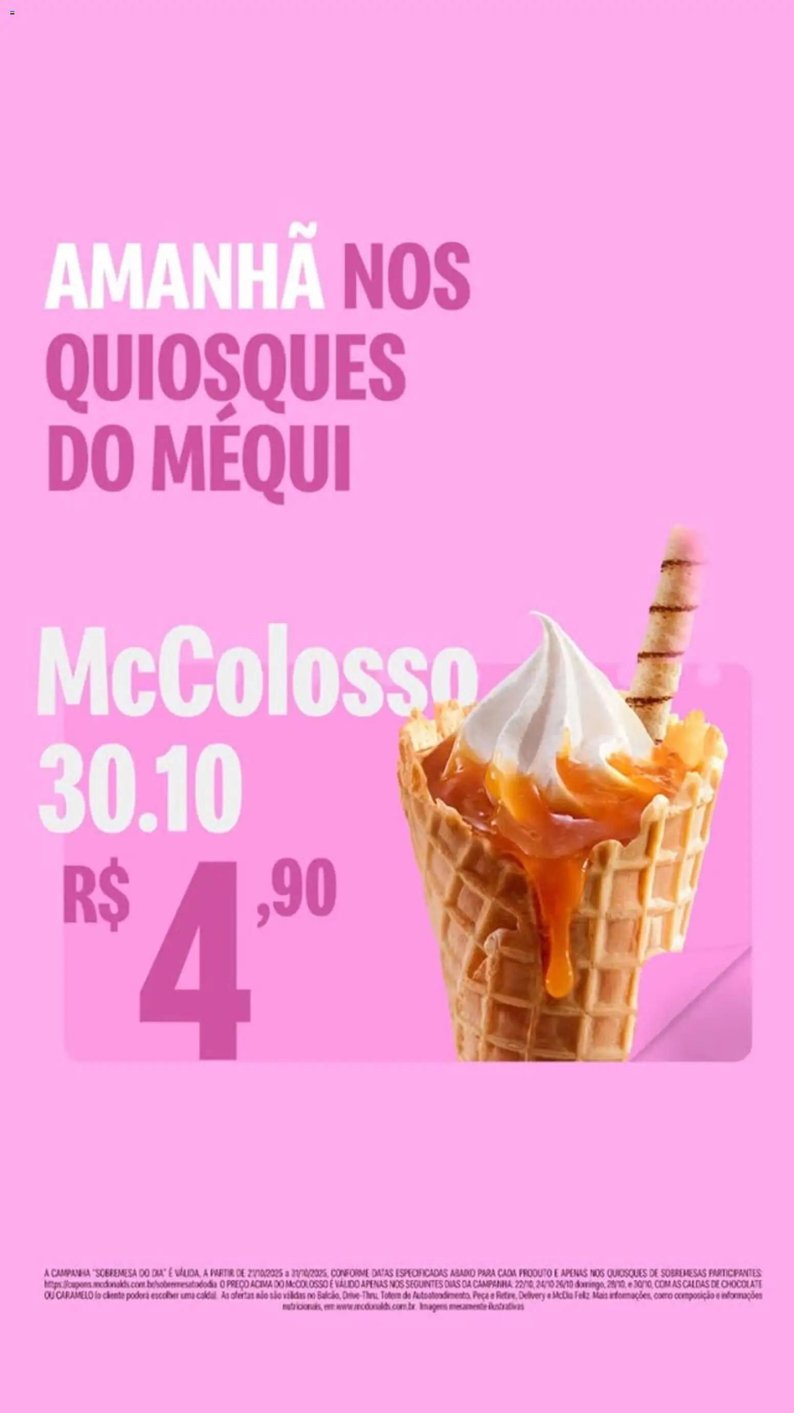 McDonald’s Folheto - válido de 12.12.2025 | Página: 7 | Produtos: Chocolate