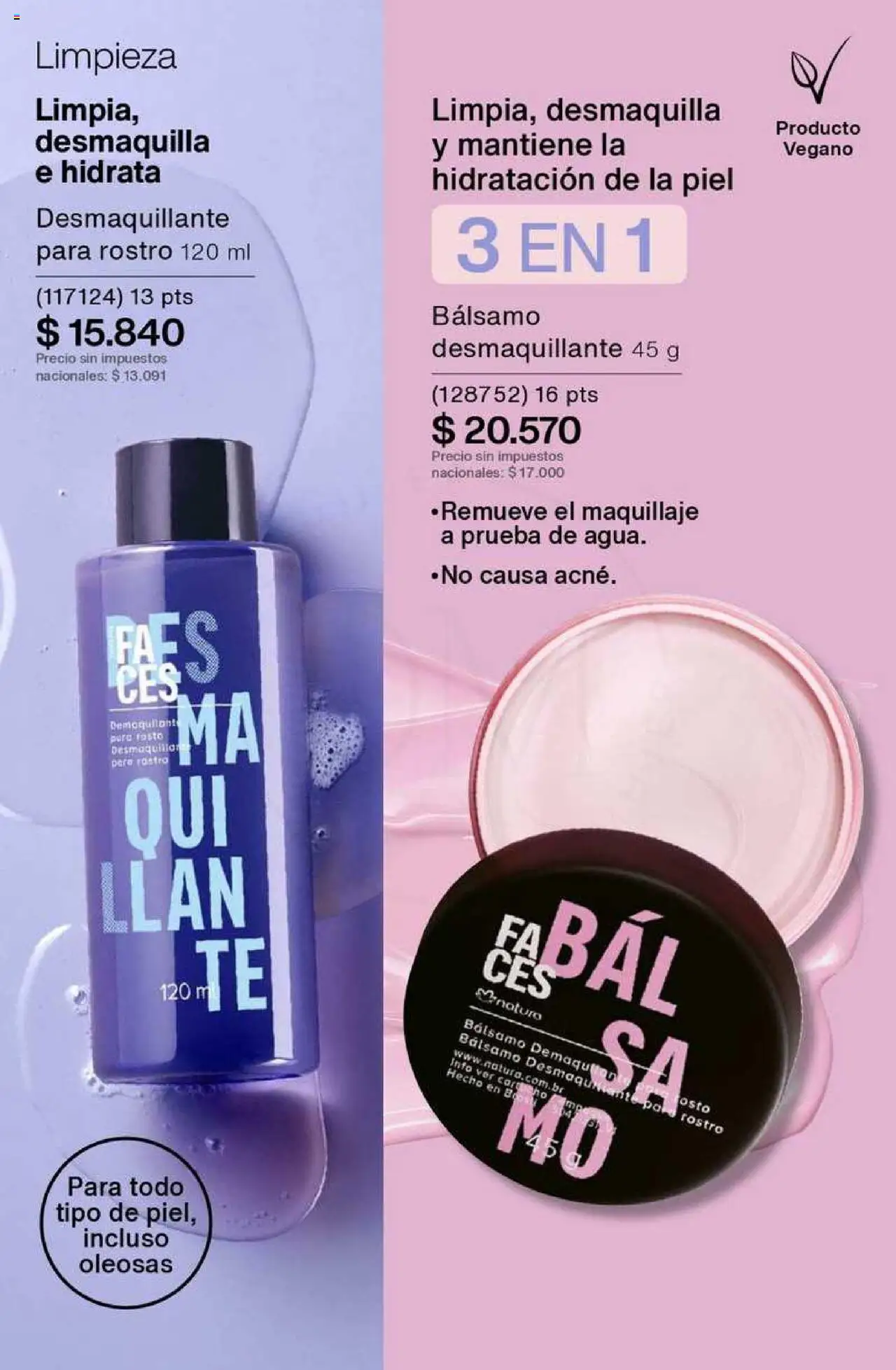 Catálogo Natura Ciclo 8 │ válido desde el 03.06.2025 | Página: 156 | Productos: Maquillaje, Desmaquillante, Bálsamo
