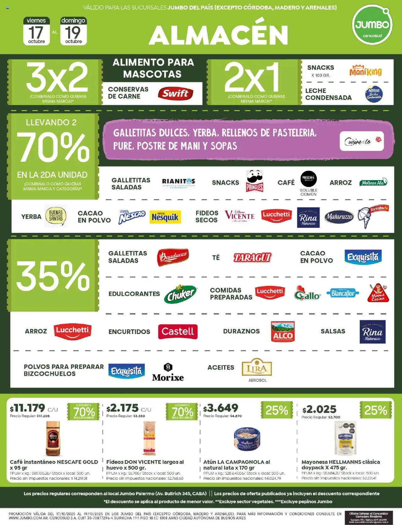 Jumbo ofertas │ válido desde el 17.10.2025 | Página: 2 | Productos: Teléfono, Galletitas, Huevo, Leche