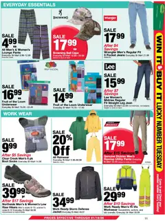 Preview of Bi-Mart weekly ads valid from 30.12.2025 | Page: 11 | Products: Jacket, Pants, Socks, Jeans