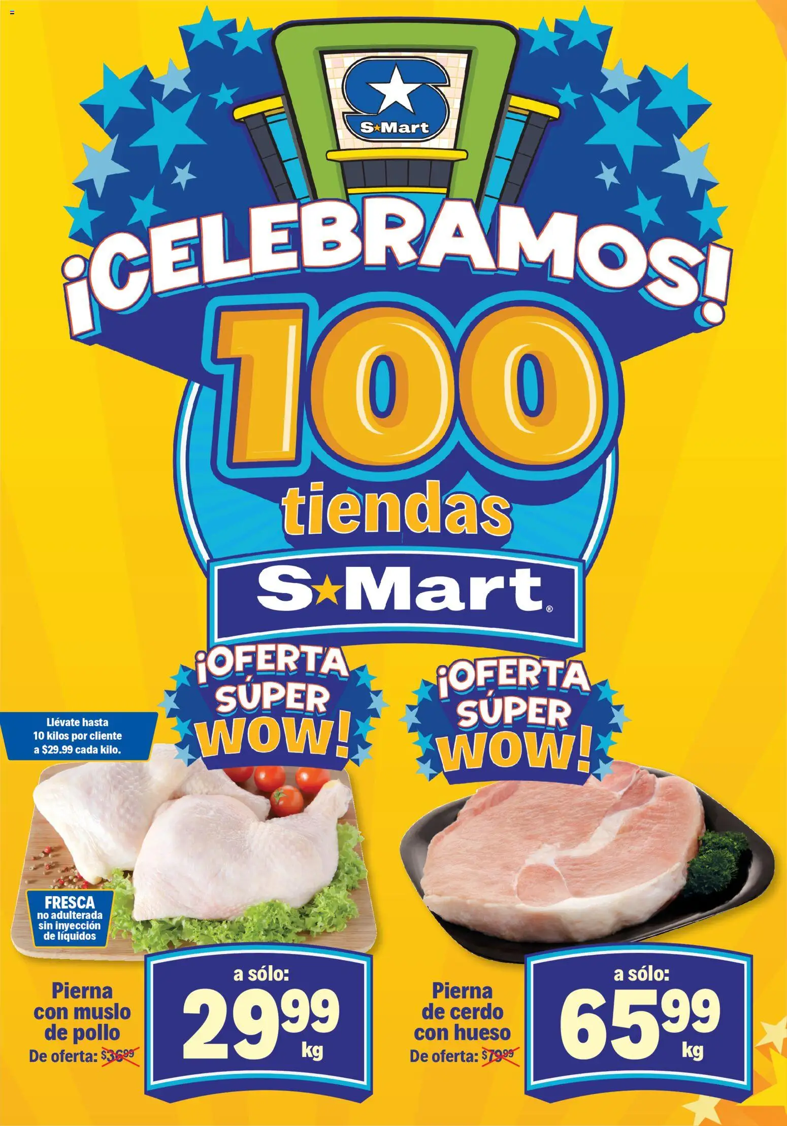 Nuevas ofertas de S-Mart válidas en toda la República Mexicana desde el 28.10.2025. ¡Encuentra las mejores ofertas en S-Mart folleto Monterrey! | Página: 2 | Productos: Pollo, Cerdo