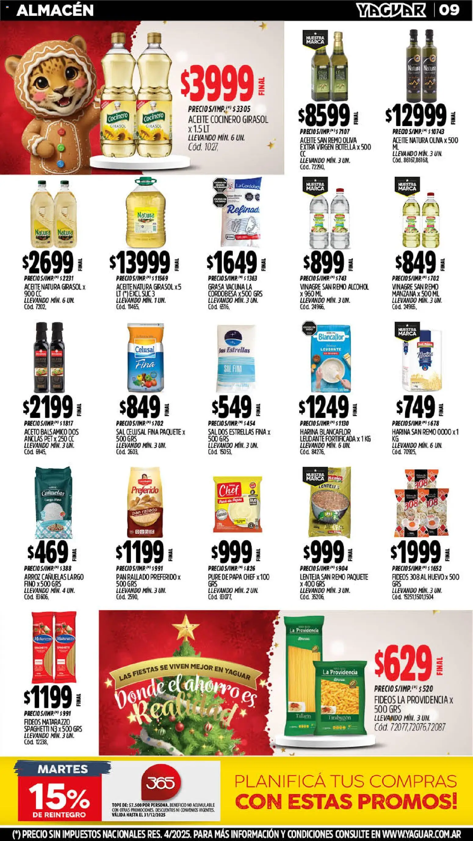 Yaguar catálogo │ válido desde el 15.12.2025 | Página: 12 | Productos: Oliva, Manzana, Huevo, Pan
