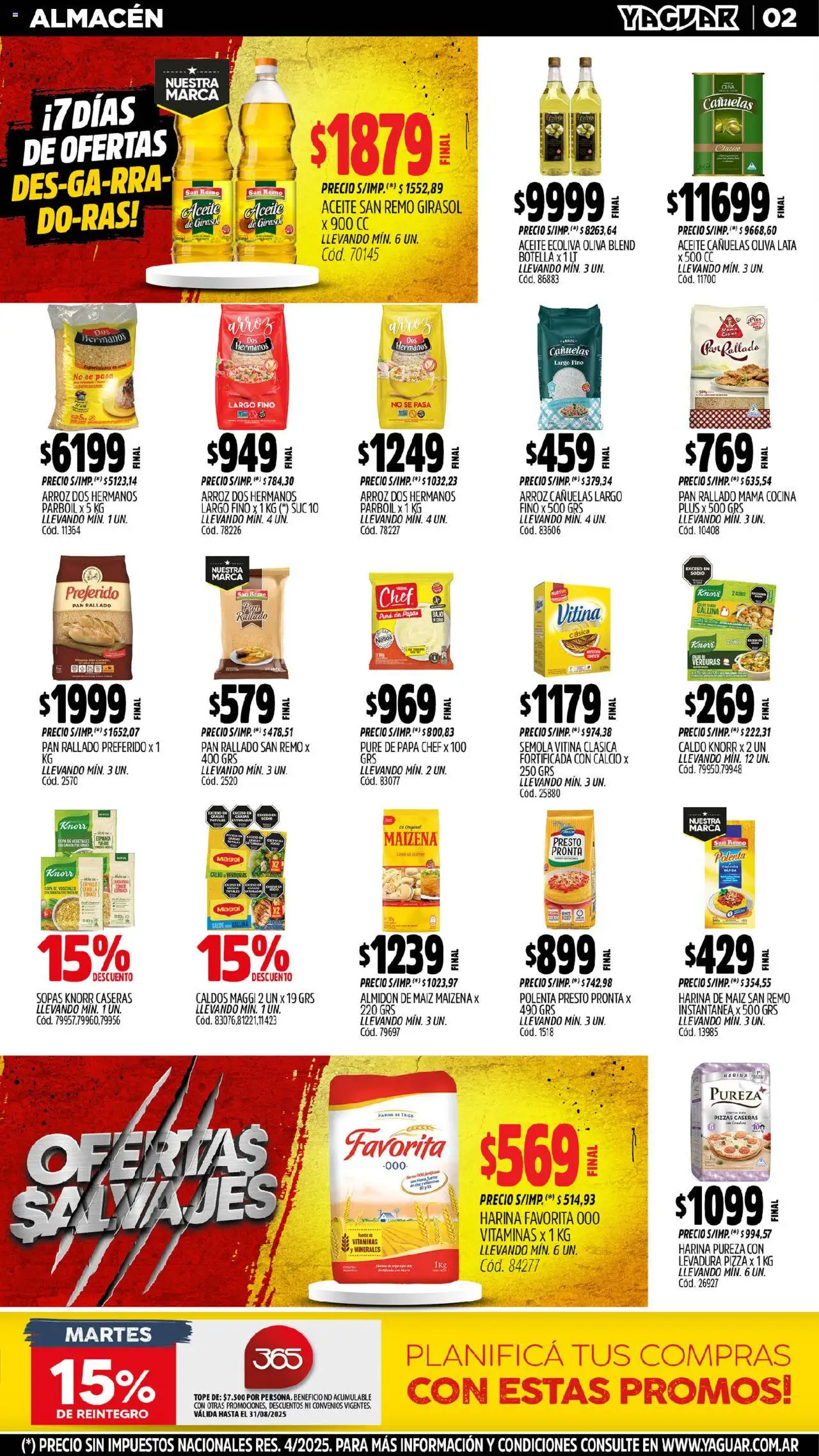 Yaguar - Misiones │ válido desde el 11.08.2025 | Página: 2 | Productos: Vitaminas, Botella, Cocina, Tomate