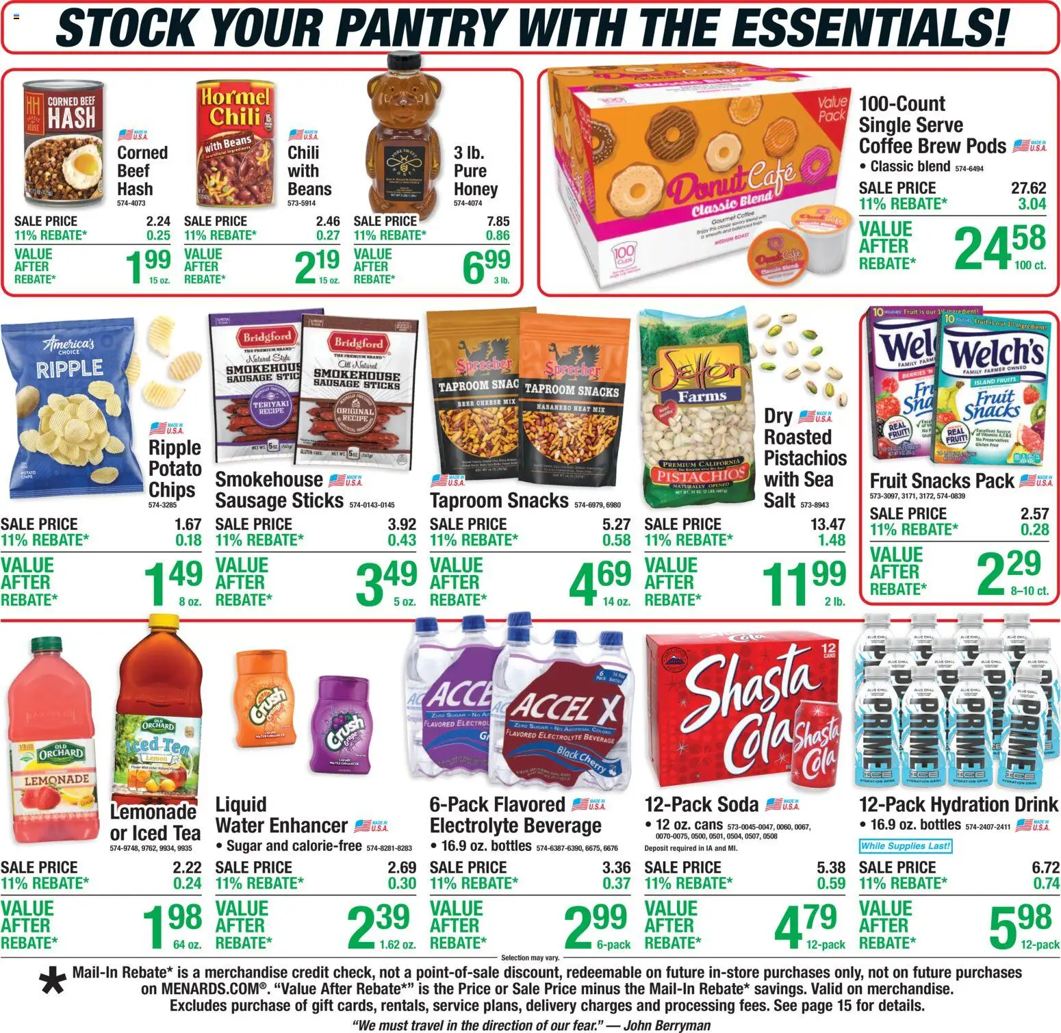 Menards Weekly Ad - valid from 30.04.2026 | Page: 20 | Products: Berries, Cheese, Coffee, Chips