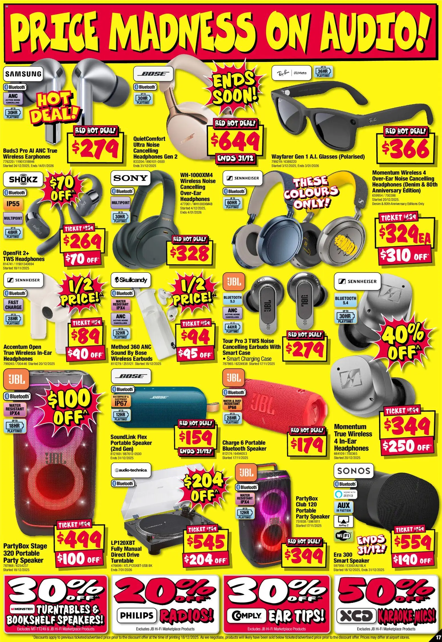 JB Hi-Fi catalogue - valid from 26.12.2025 | Page: 17 | Products: Bookshelf, Denim, Glasses, Headphones