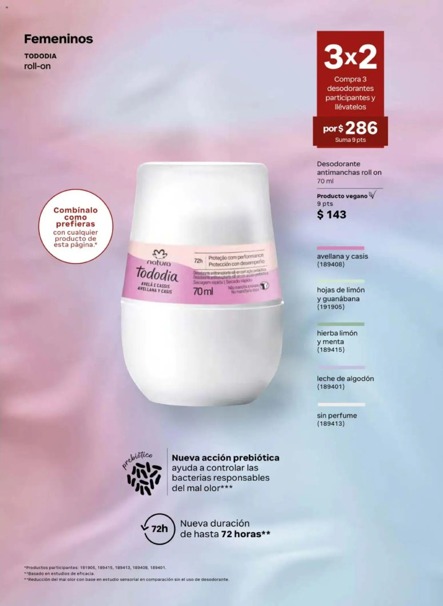 Nuevas ofertas de Natura válidas en toda la República Mexicana desde el 13.03.2026. ¡Encuentra las mejores ofertas en Natura campaña 5 2026! | Página: 147 | Productos: Desodorante, Limón, Algodón, Perfume