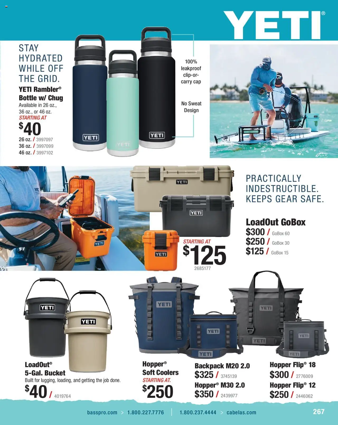 Cabela's Saltwater Specialist 25 - valid from 01.01.2025 | Page: 267 | Products: Backpack, Cap