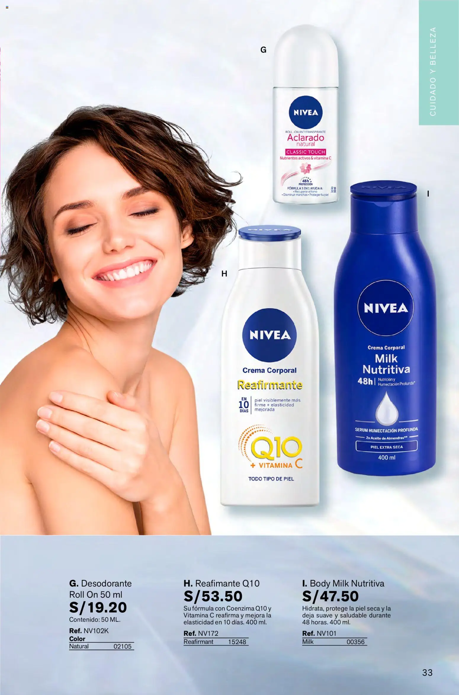 Catálogo Leonisa válido desde 16.01.2026 | Página: 33 | Productos: Desodorante, Antitranspirante, Aceite, Almendras