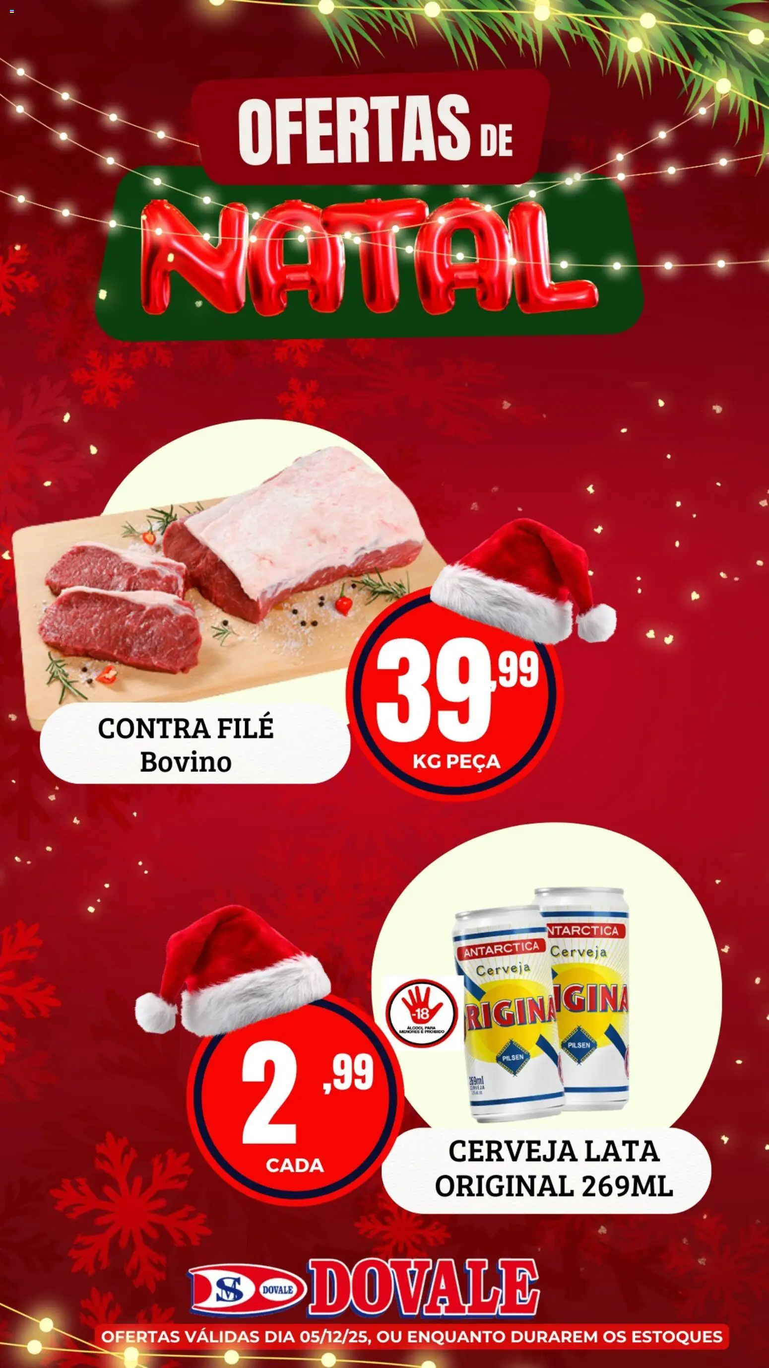 Dovale Folheto - válido de 05.12.2025 | Página: 6 | Produtos: Contra filé, Cerveja