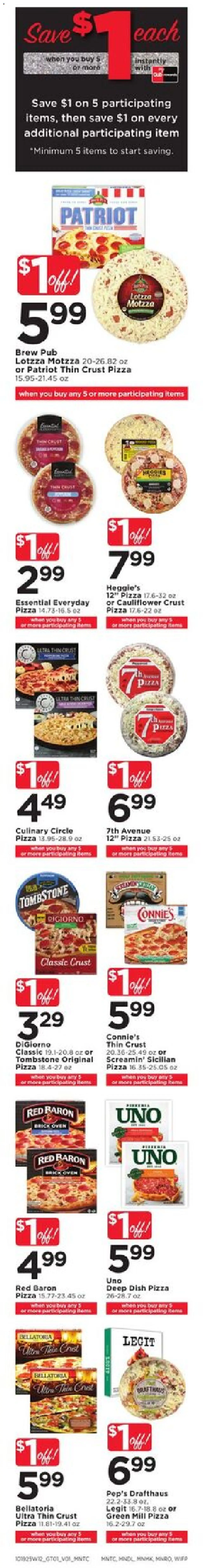 Cub Foods Weekly Ad - valid from 19.10.2025 | Page: 3 | Products: Pizza, Cauliflower, Oven