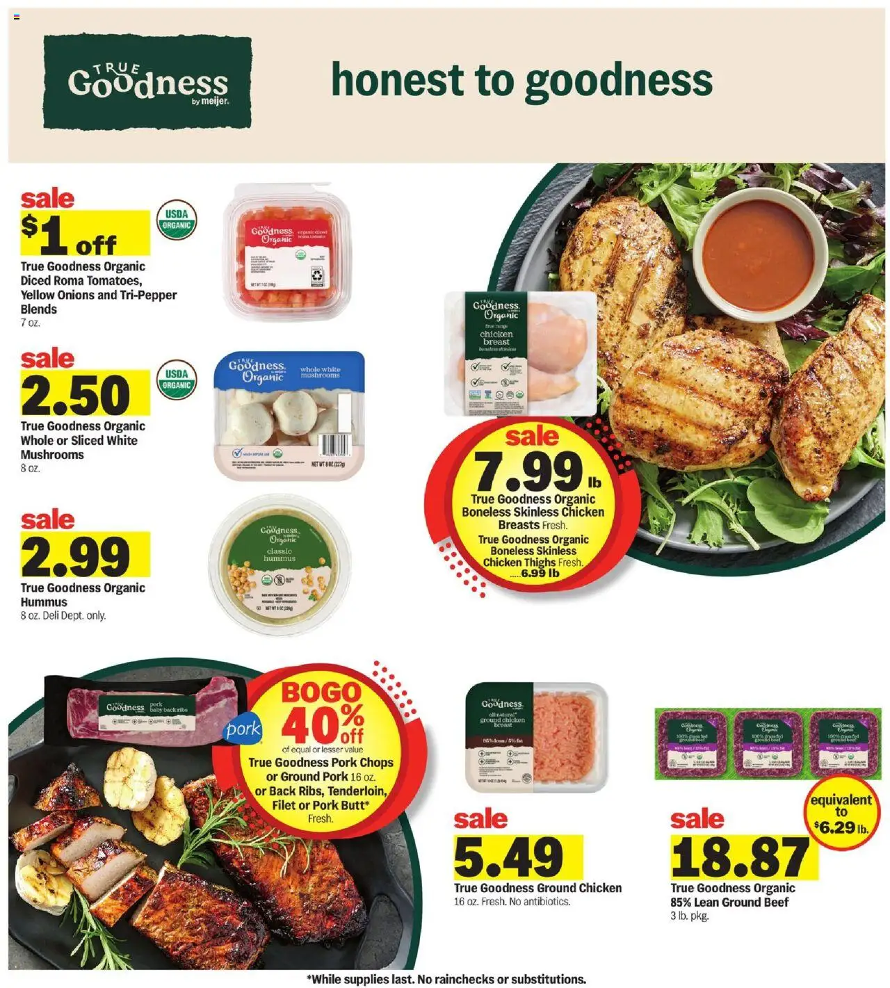 Meijer Weekly Ad - valid from 17.09.2025 | Page: 19 | Products: Mushrooms, Pork, Beef