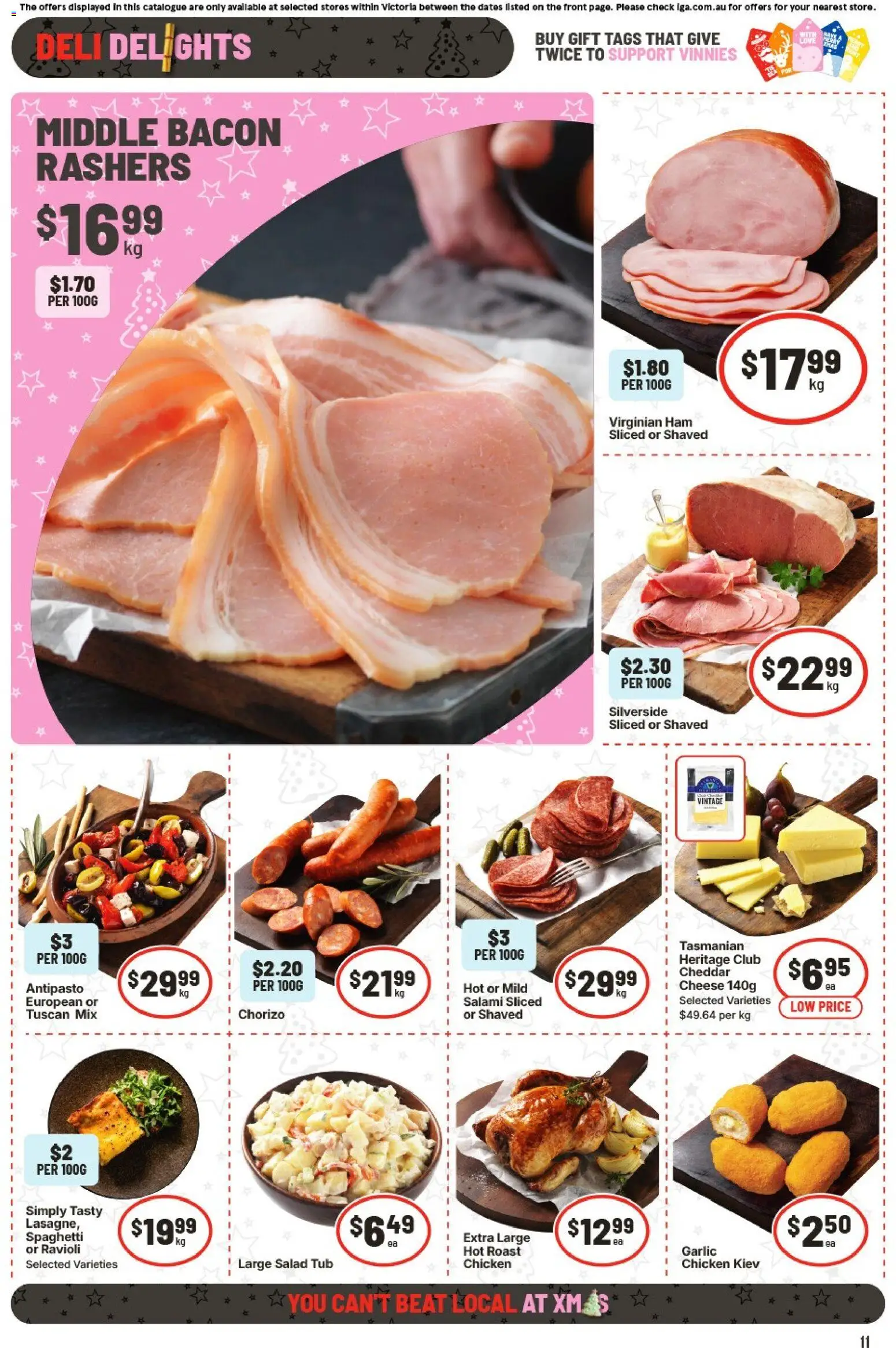 IGA catalogue - valid from 26.11.2025 | Page: 14 | Products: Cheese, Chicken, Salad, Garlic