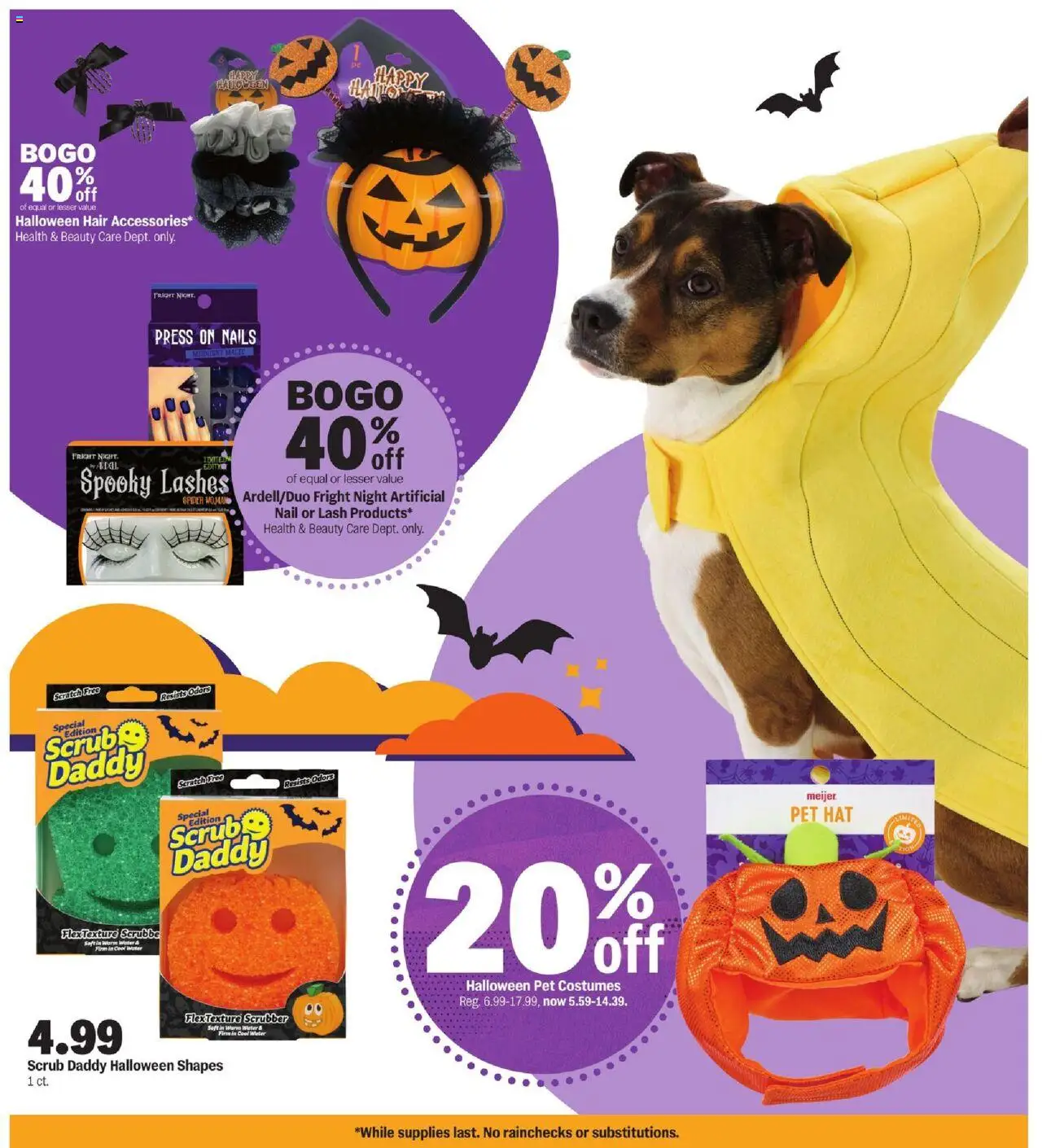 Meijer Great deal for Halloween - valid from 01.10.2025 | Page: 5 | Products: Press, Nail, Water, Hat