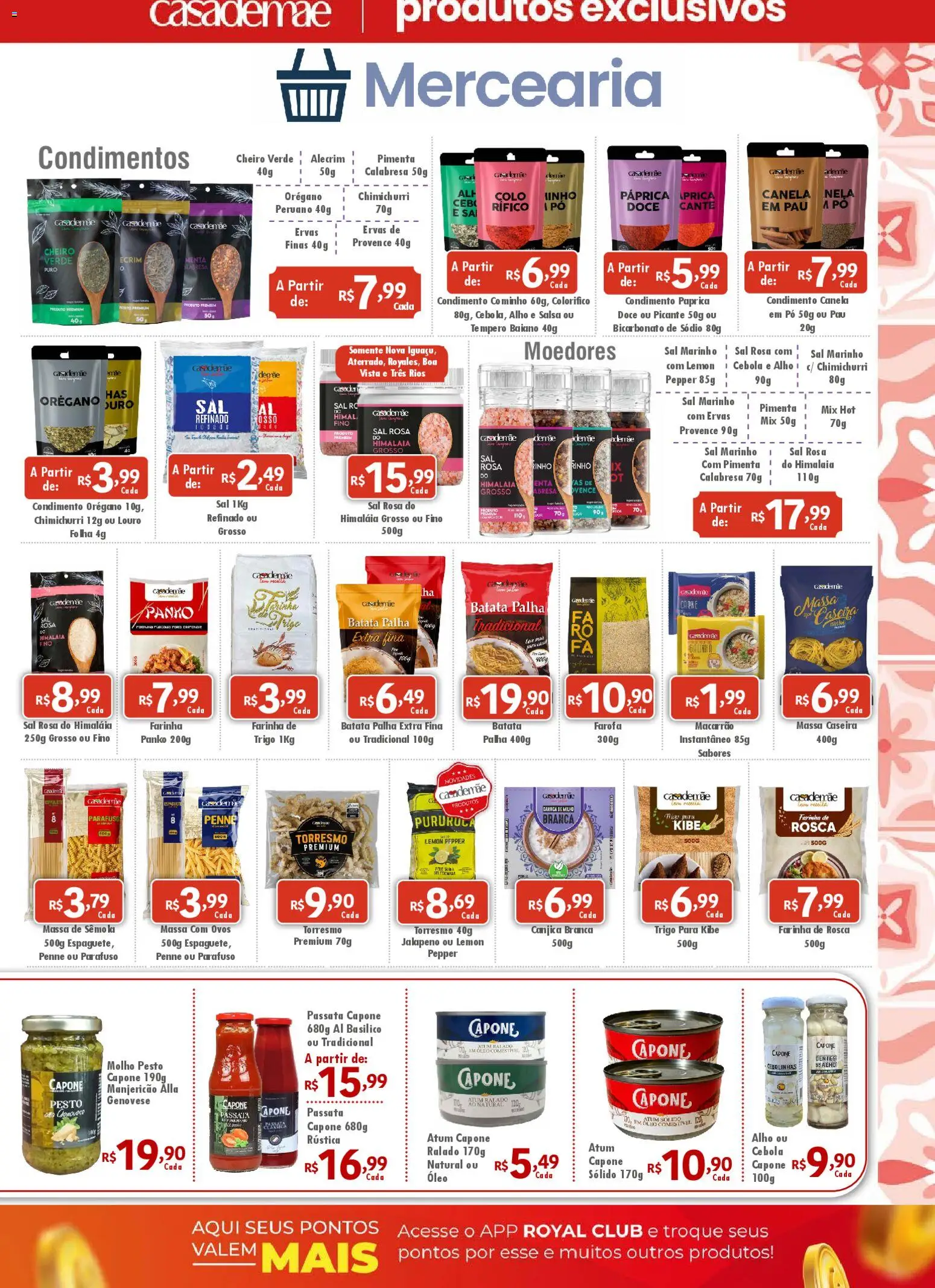 Royal Supermercados Folheto - válido de 01.12.2025 | Página: 3 | Produtos: Cebola, Massa, Bicarbonato de sódio, Canela
