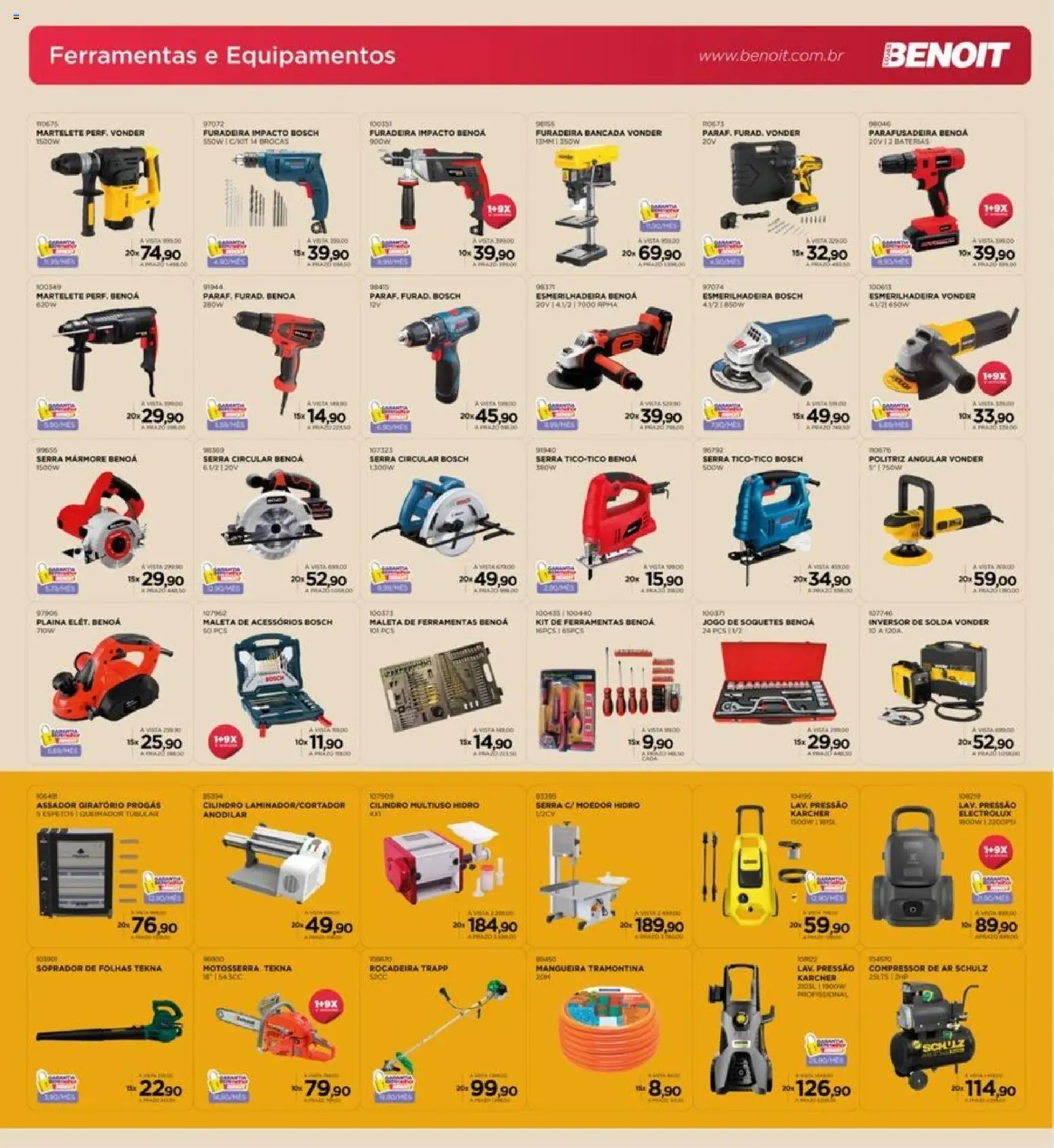Benoit Folheto - válido de 01.01.2026 | Página: 11 | Produtos: Moedor, Furadeira, Esmerilhadeira, Compressor