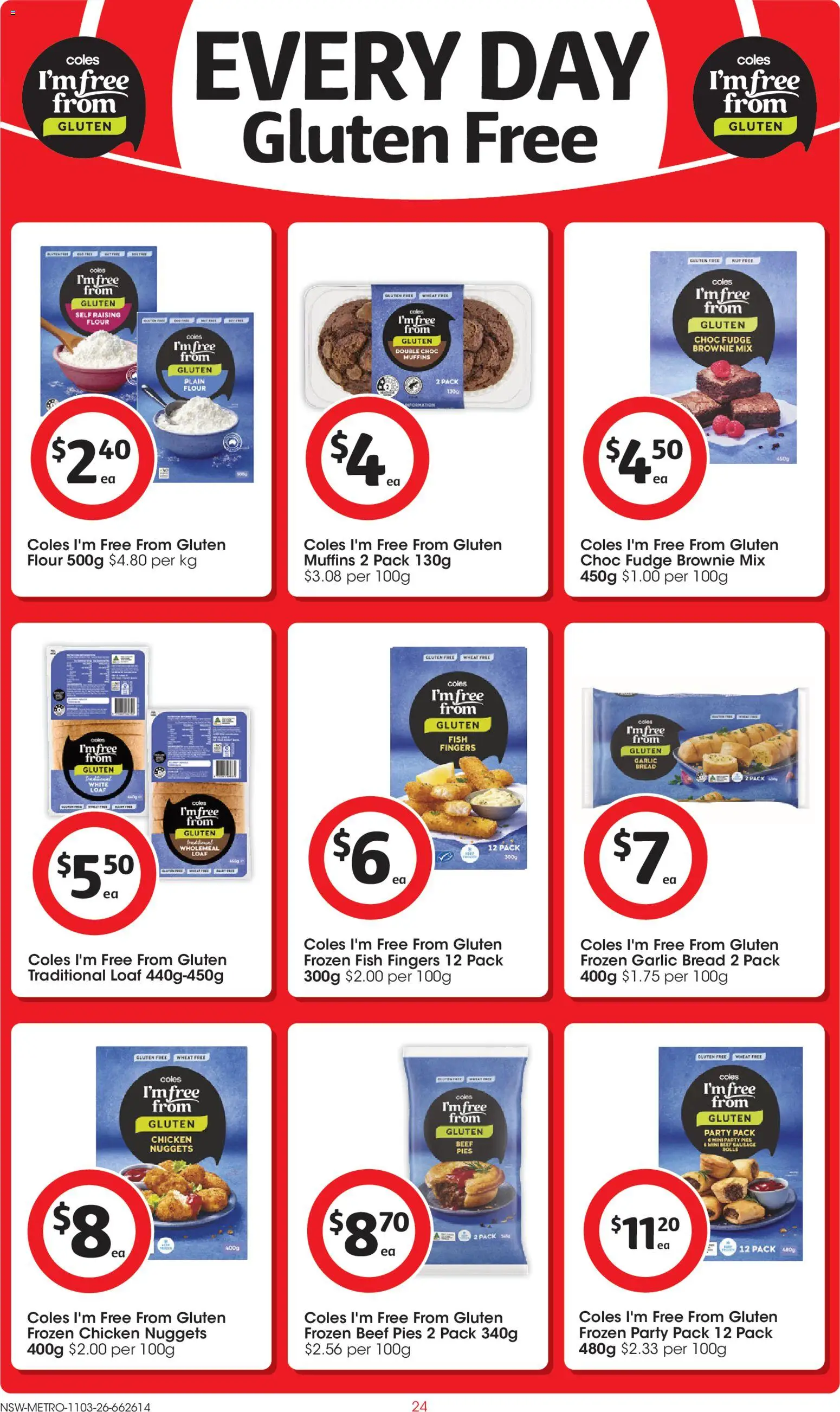 Coles catalogue - valid from 11.03.2026 | Page: 24 | Products: Chicken, Sausage, Garlic, Pies