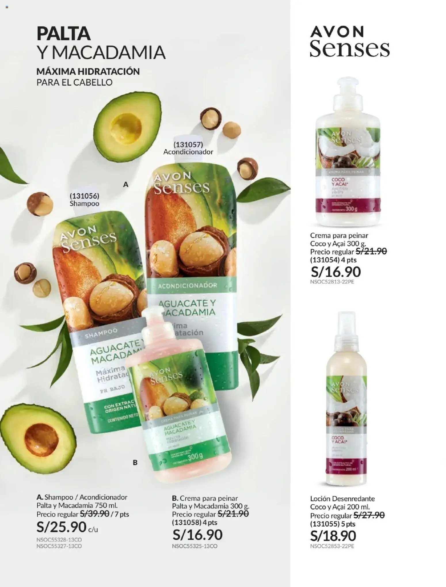 Catálogo Avon válido desde 21.04.2026 | Página: 181 | Productos: Shampoo, Acondicionador, Crema