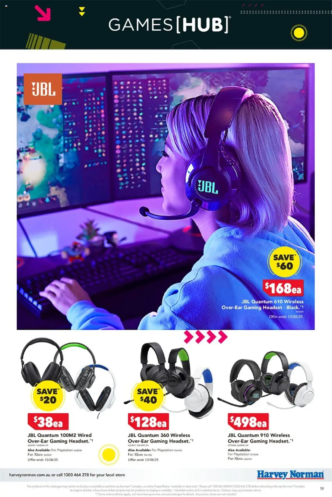 Harvey Norman catalogue - valid from 08.08.2025 | Page: 19 | Products: Accessories, Headset, Playstation, Xbox