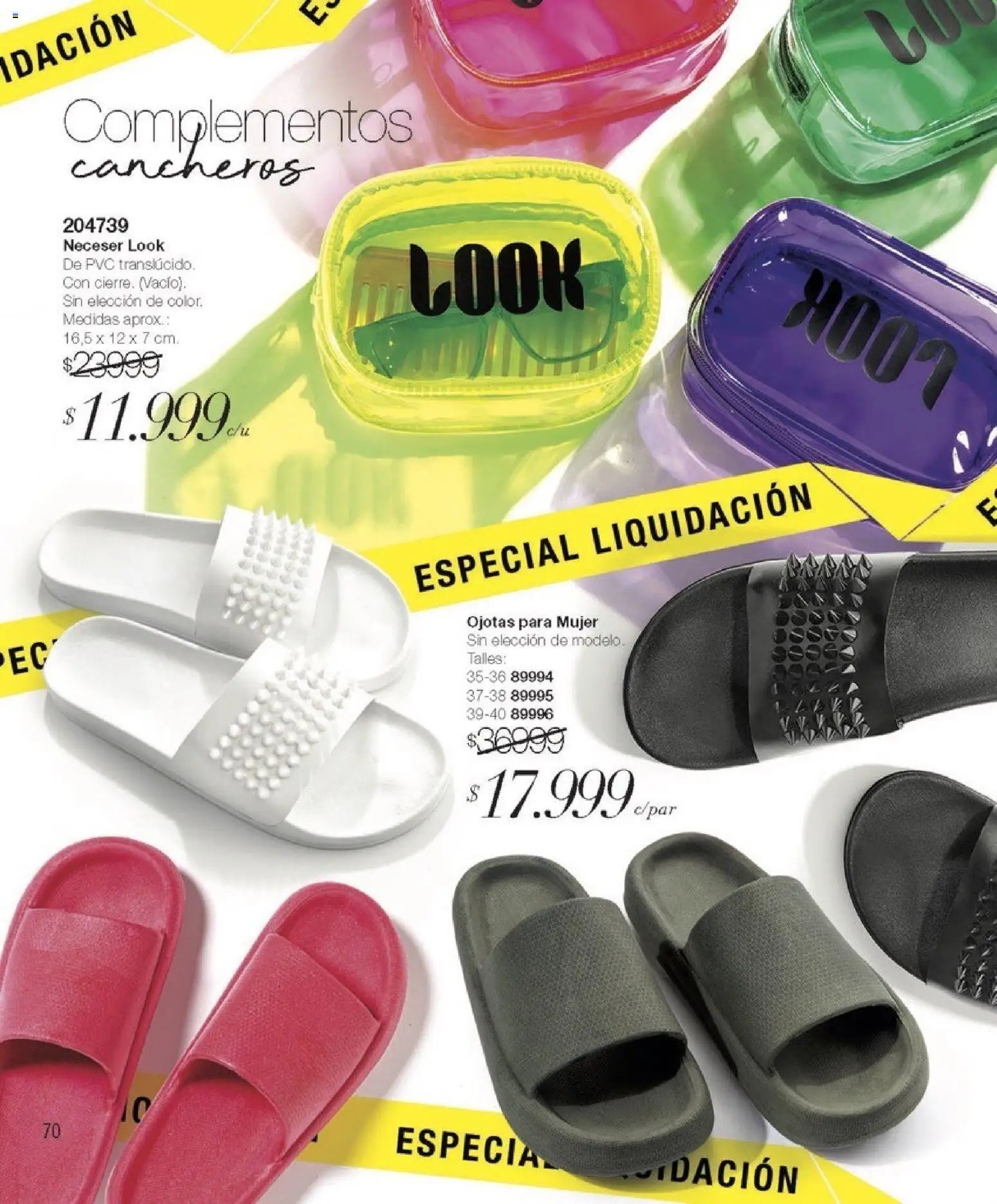 Violetta catálogo │ válido desde el 01.12.2025 | Página: 70 | Productos: Ojotas, Neceser