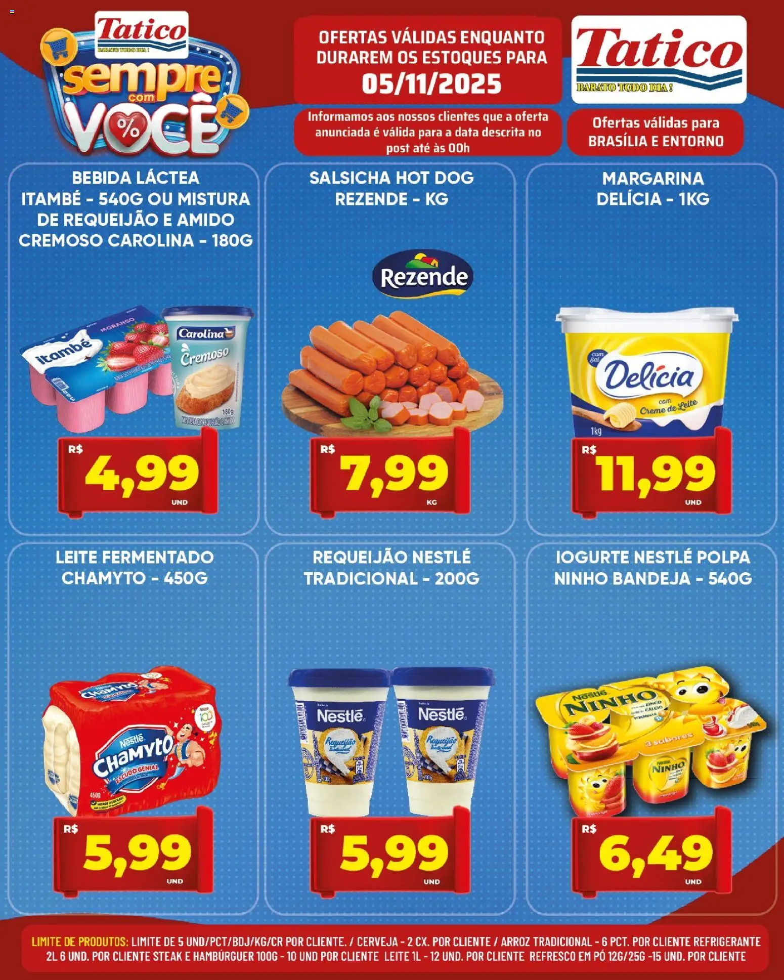 Tatico Folheto - válido de 06.11.2025 | Página: 33 | Produtos: Pó, Creme, Hambúrguer, Creme de leite