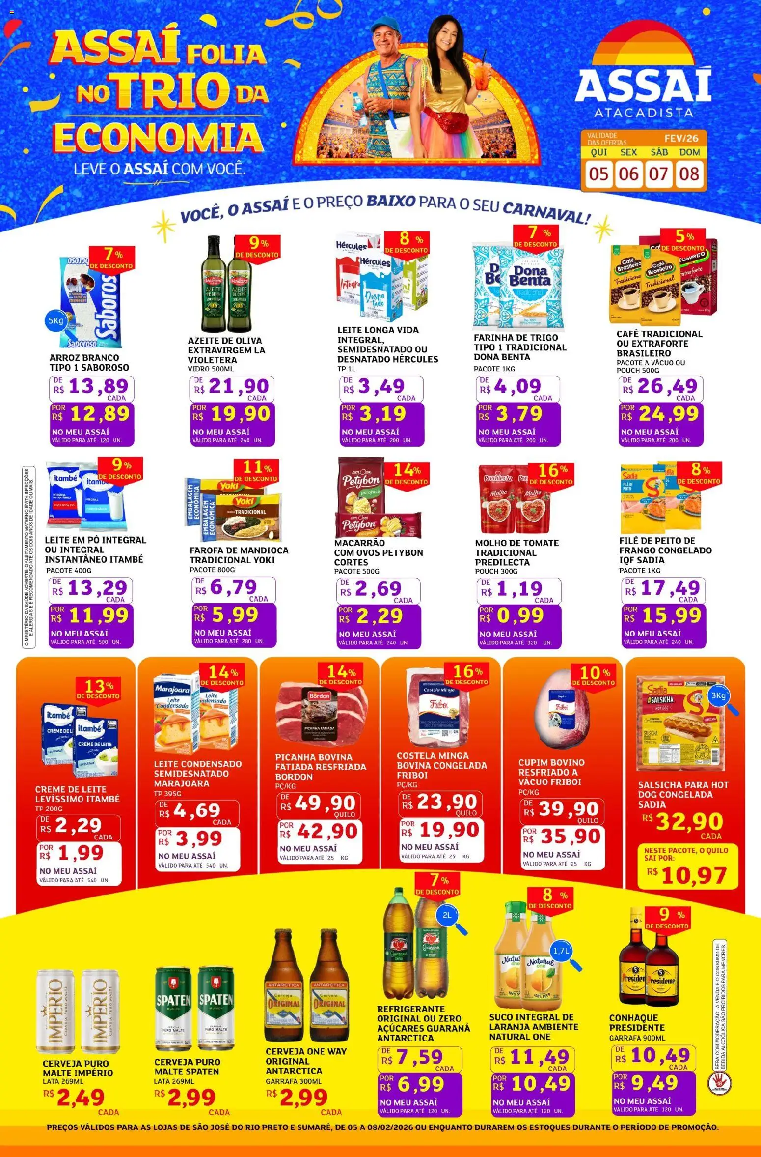 Assaí Atacadista Folheto - válido de 05.02.2026 | Página: 1