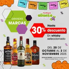 Vista previa de Bodegas Alianza catálogo Selección de grandes marcas de whisky, nuevo folleto de la tienda, válido en México a partir del 20.10.2025