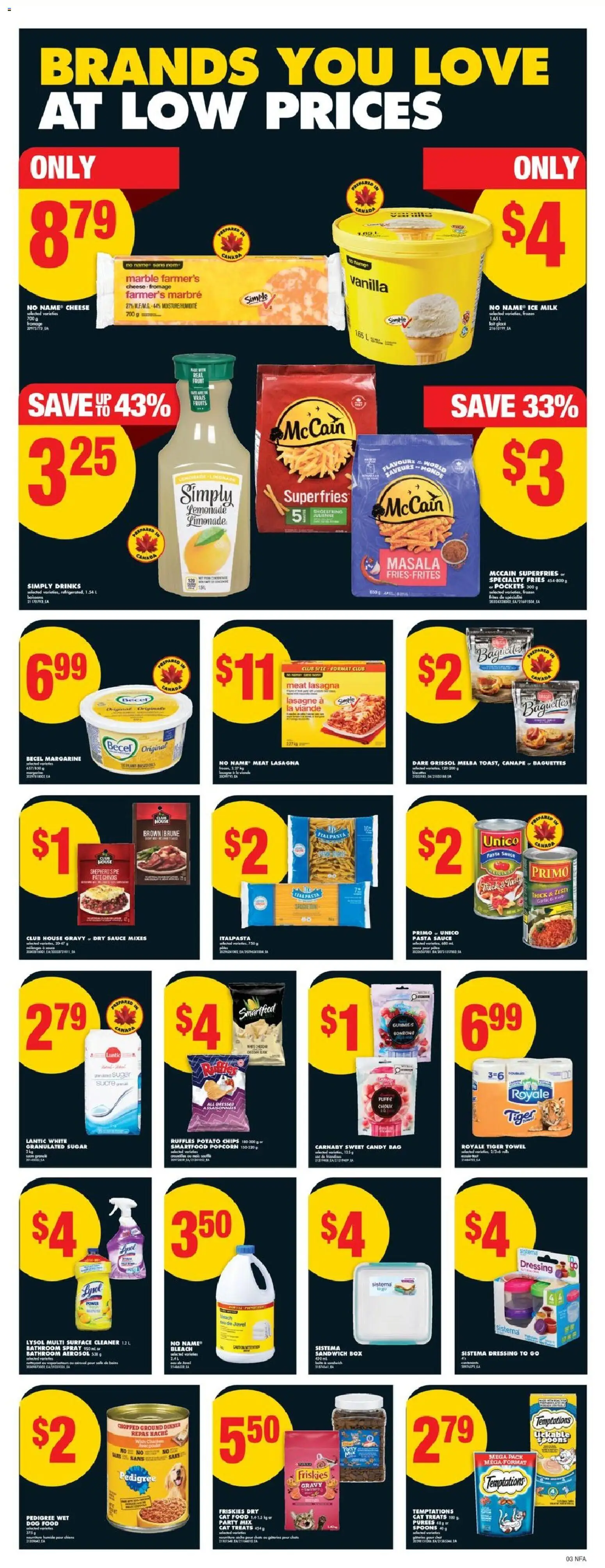 No Frills flyer valid from 01.01.2026 | Page: 3 | Products: Chips, Bag, Box, Cheese