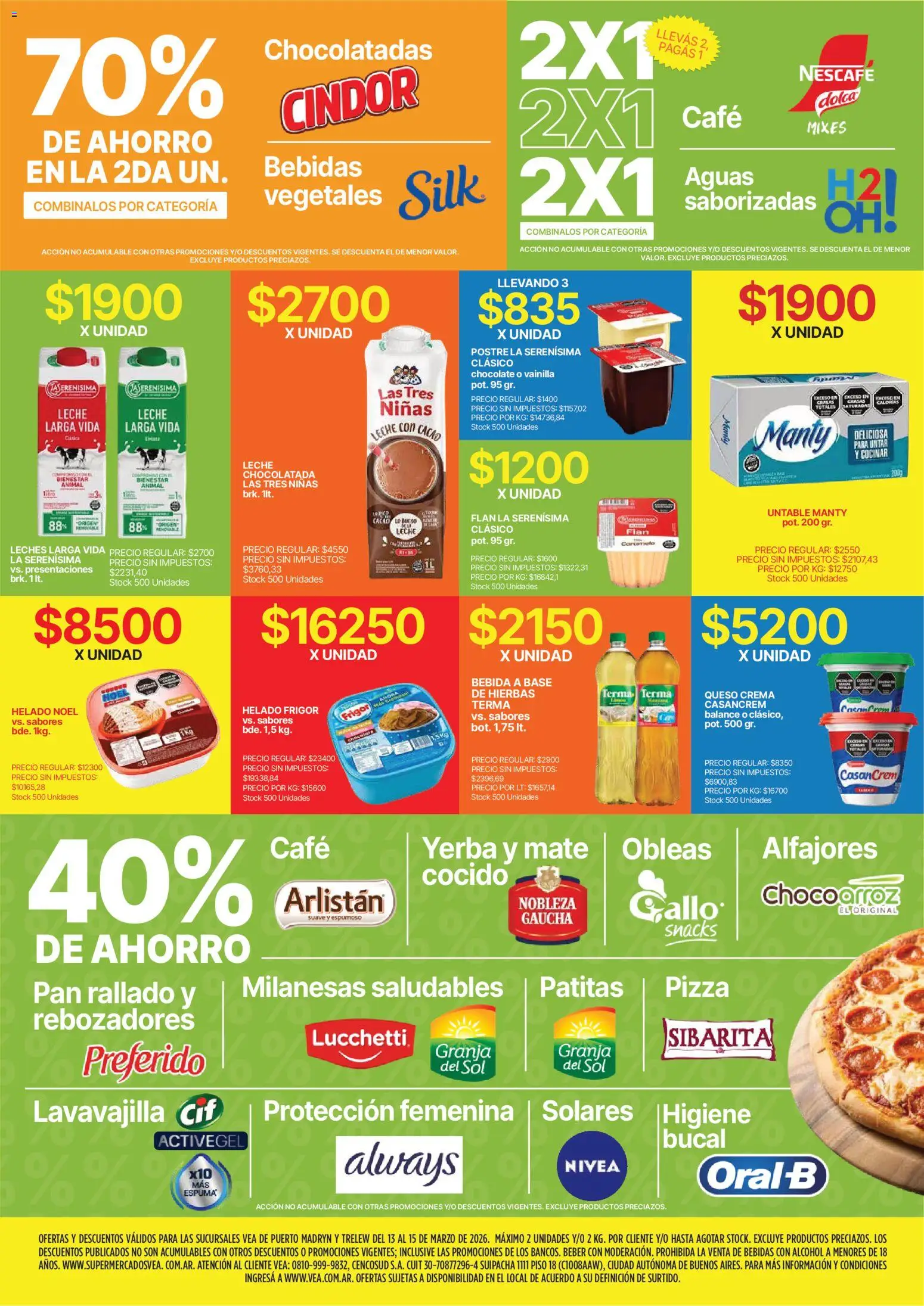 Vea - Ofertas fds Chubut │ válido desde el 13.03.2026 | Página: 7 | Productos: Mate, Yerba, Pan, Chocolate