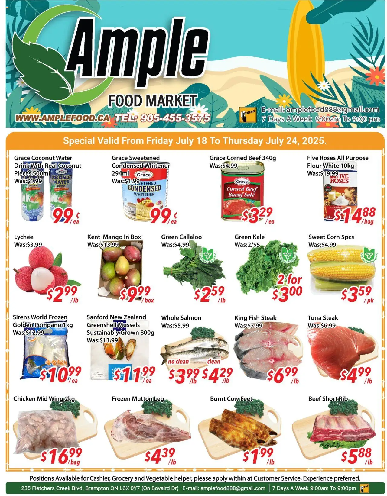 Ample Food Market flyer valid from 18.07.2025 | Page: 1