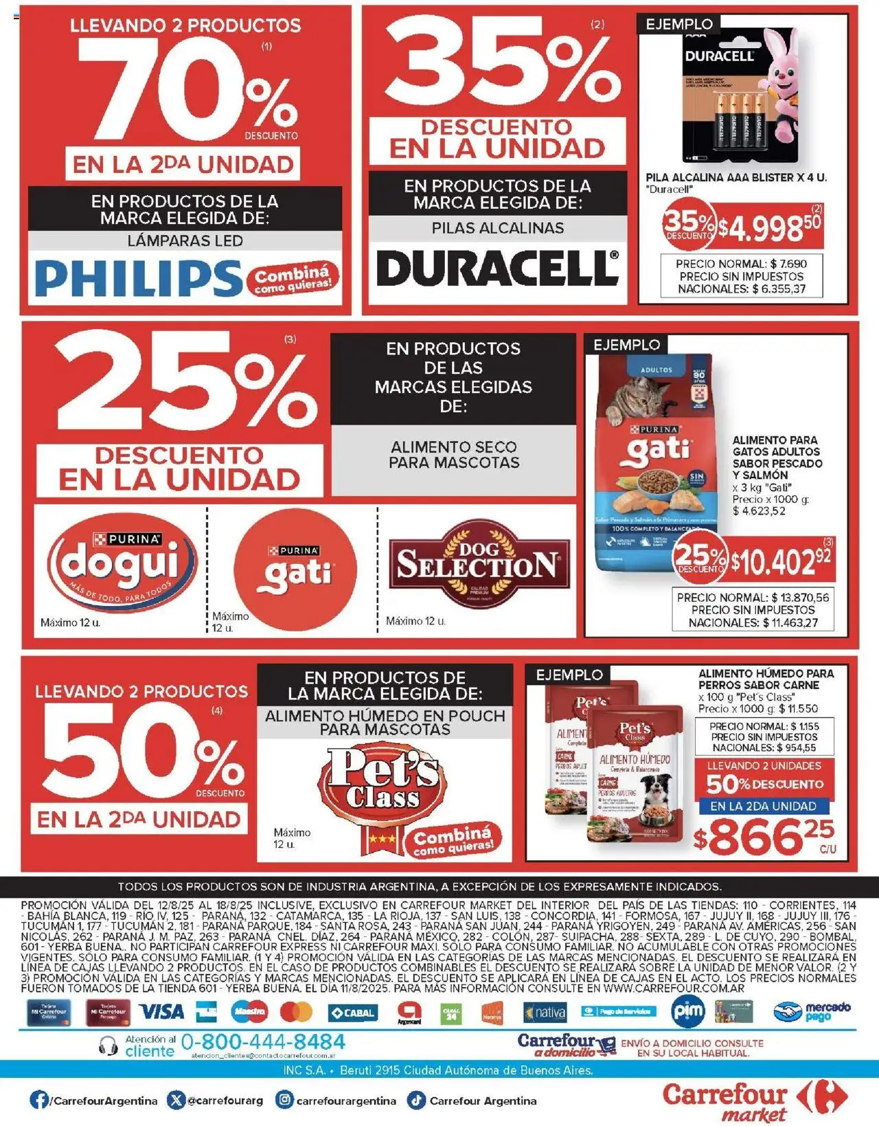 Carrefour Market catálogo │ válido desde el 12.08.2025 | Página: 18 | Productos: Caso, Sobre, Pescado, Yerba