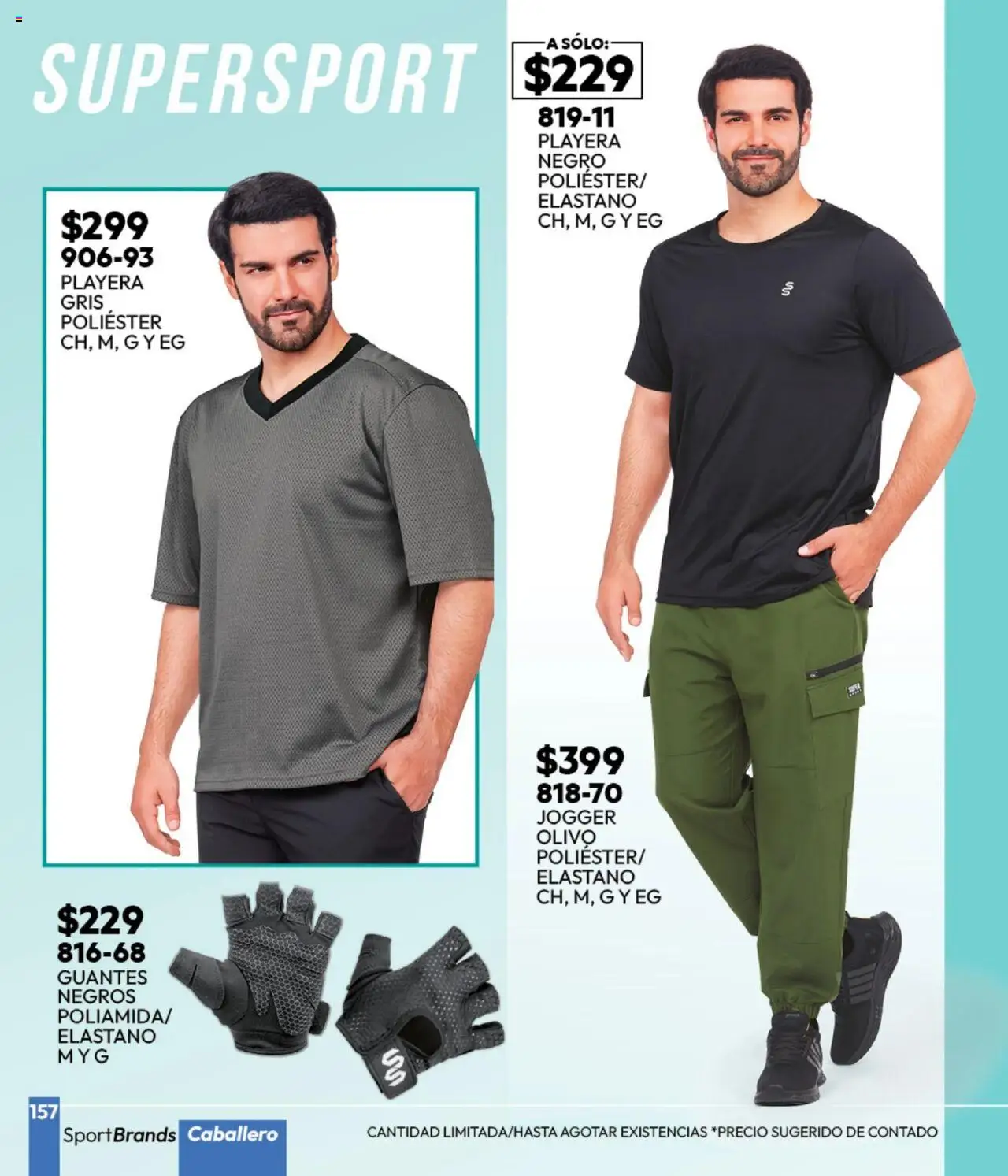 Nuevas ofertas de Cklass válidas en toda la República Mexicana desde el 16.09.2025. ¡Encuentra las mejores ofertas en Cklass - Catálogo Invierno Sportbrands! | Página: 158 | Productos: Guantes, Playera