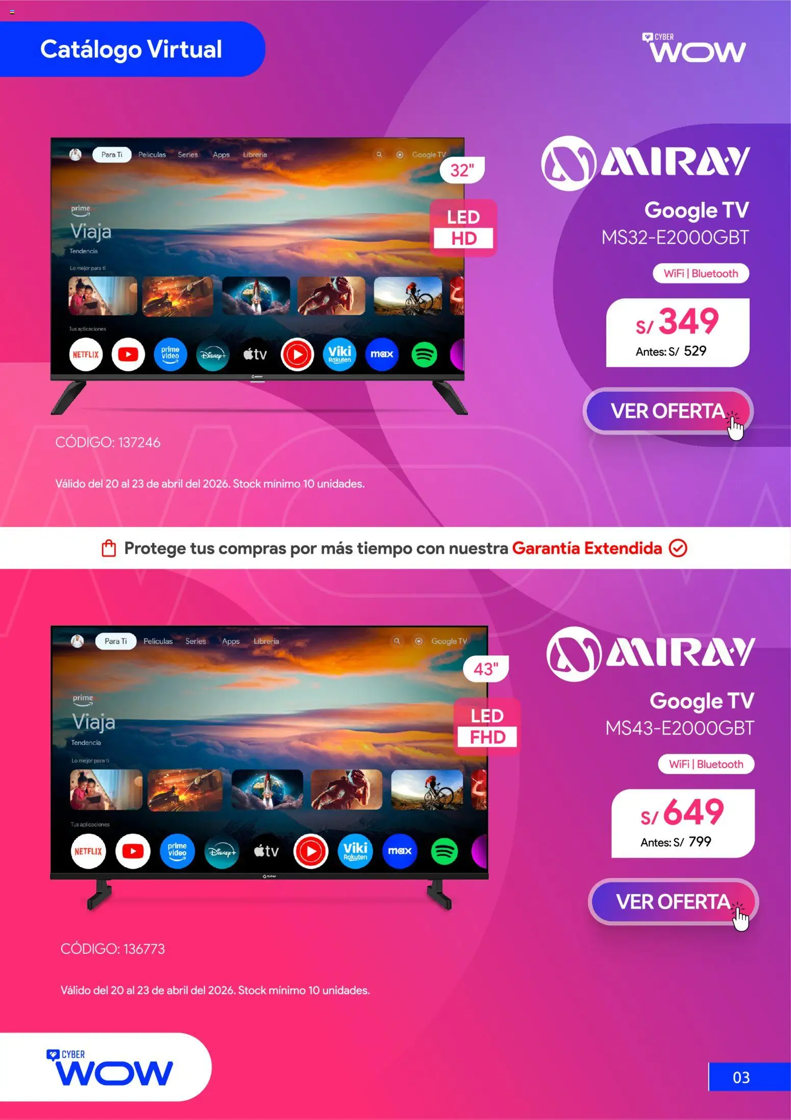 Catálogo Hiraoka válido desde 20.04.2026 | Página: 4 | Productos: Video