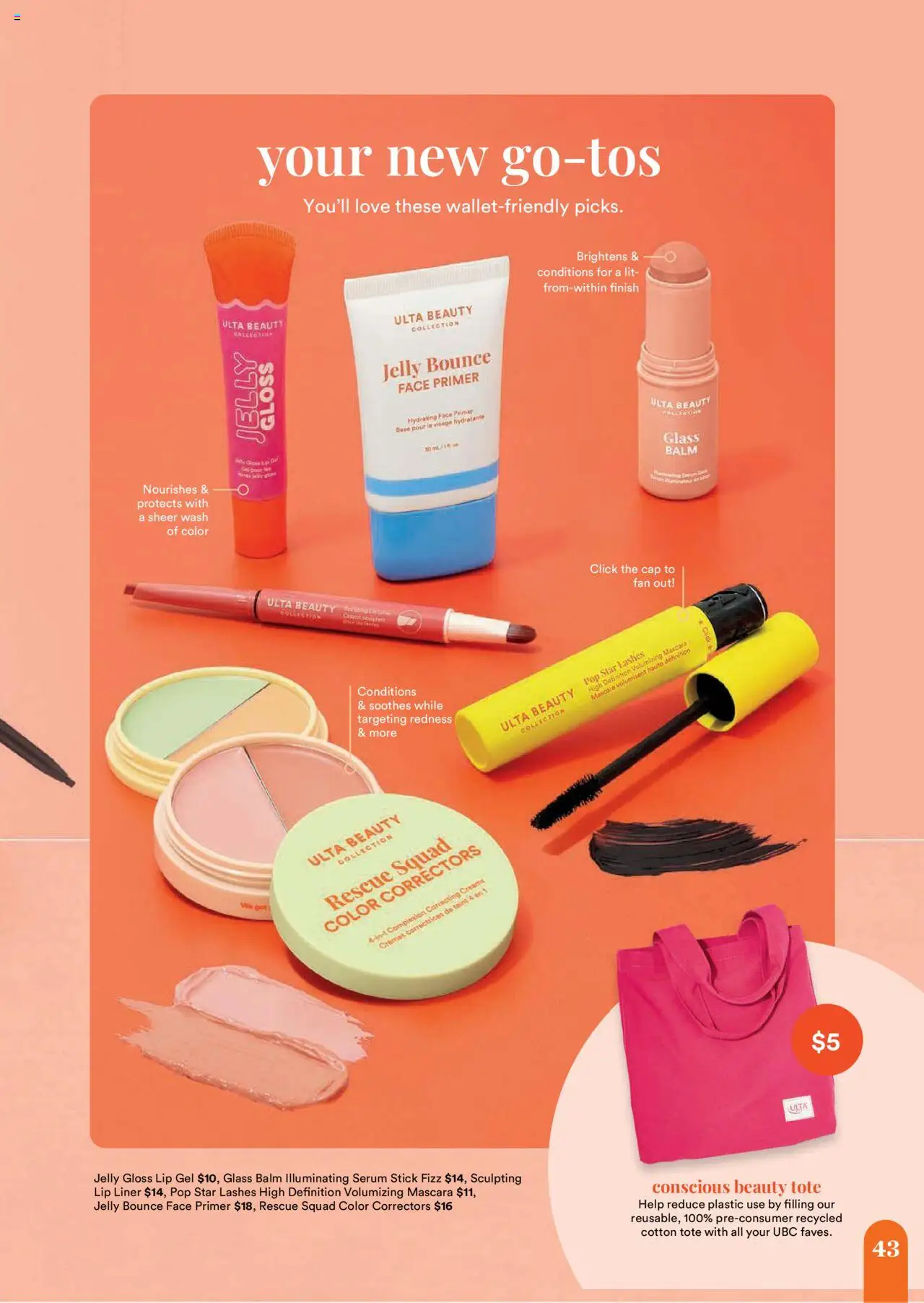 Ulta Beauty Weekly Ad - valid from 03.08.2025 | Page: 43 | Products: Mascara, Lip Liner, Cap, Fan