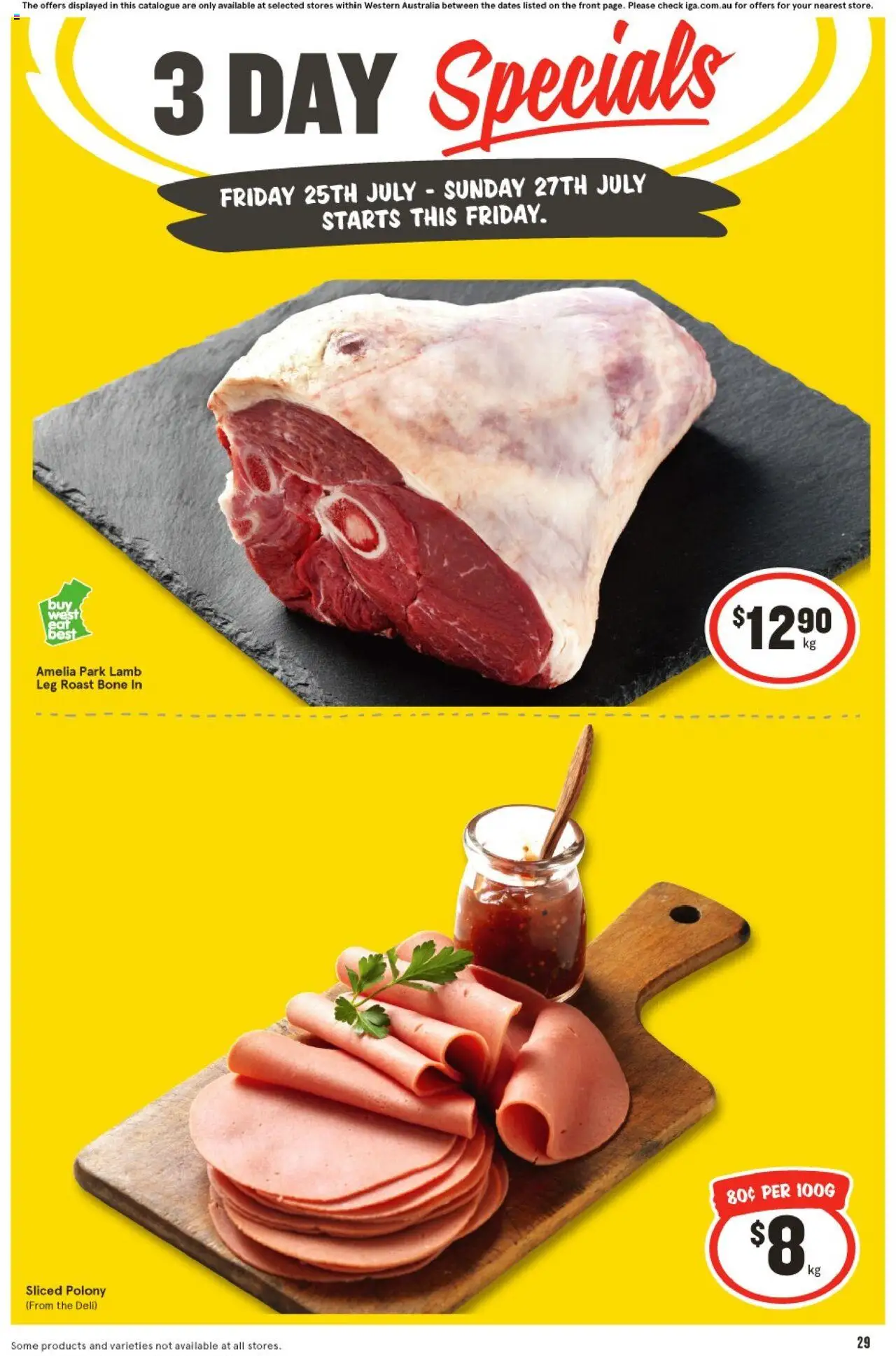 IGA catalogue - valid from 25.07.2025 | Page: 1 | Products: Lamb