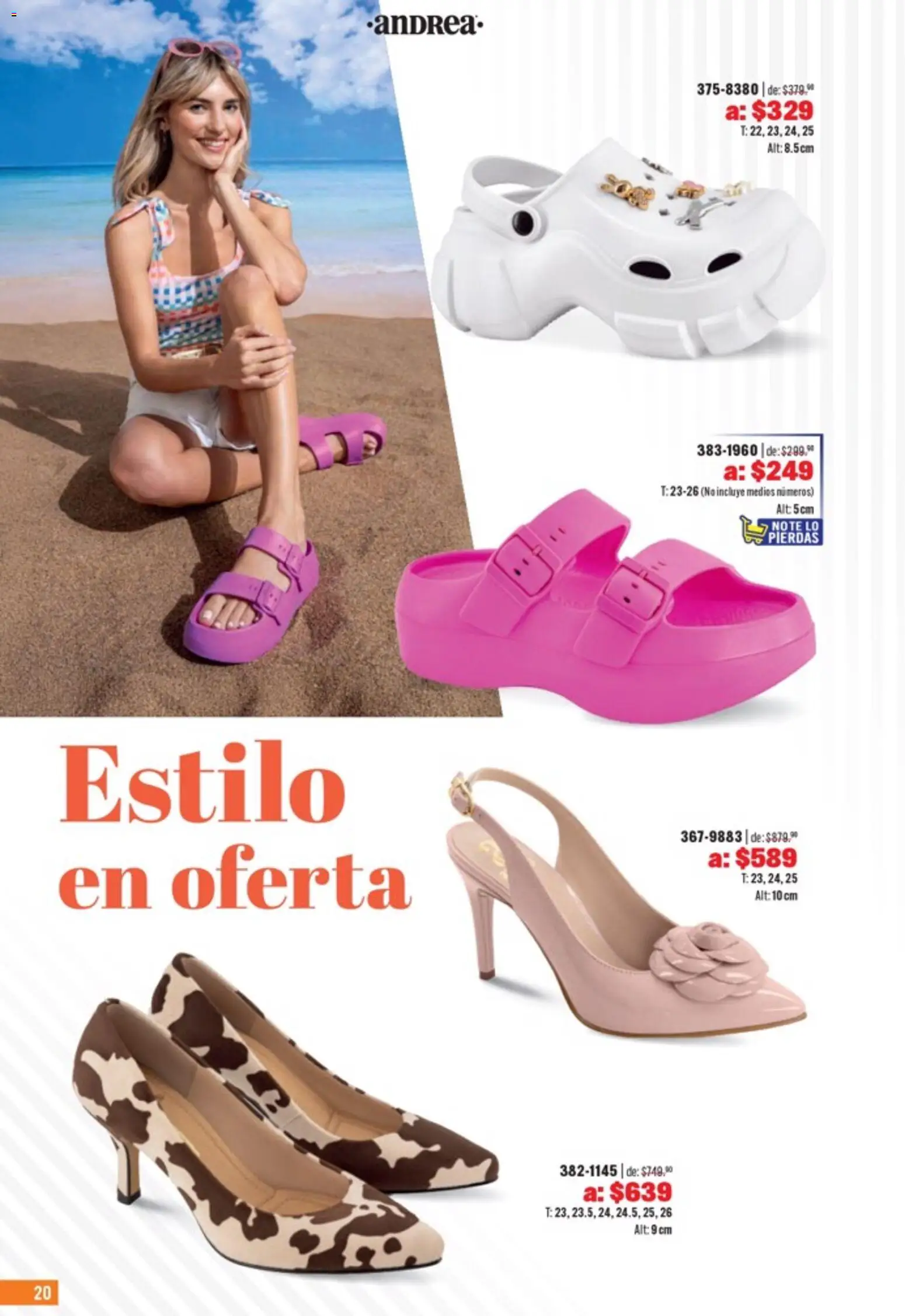 Nuevas ofertas de Andrea válidas en toda la República Mexicana desde el 05.04.2026. ¡Encuentra las mejores ofertas en Andrea catálogo Outlet! | Página: 20
