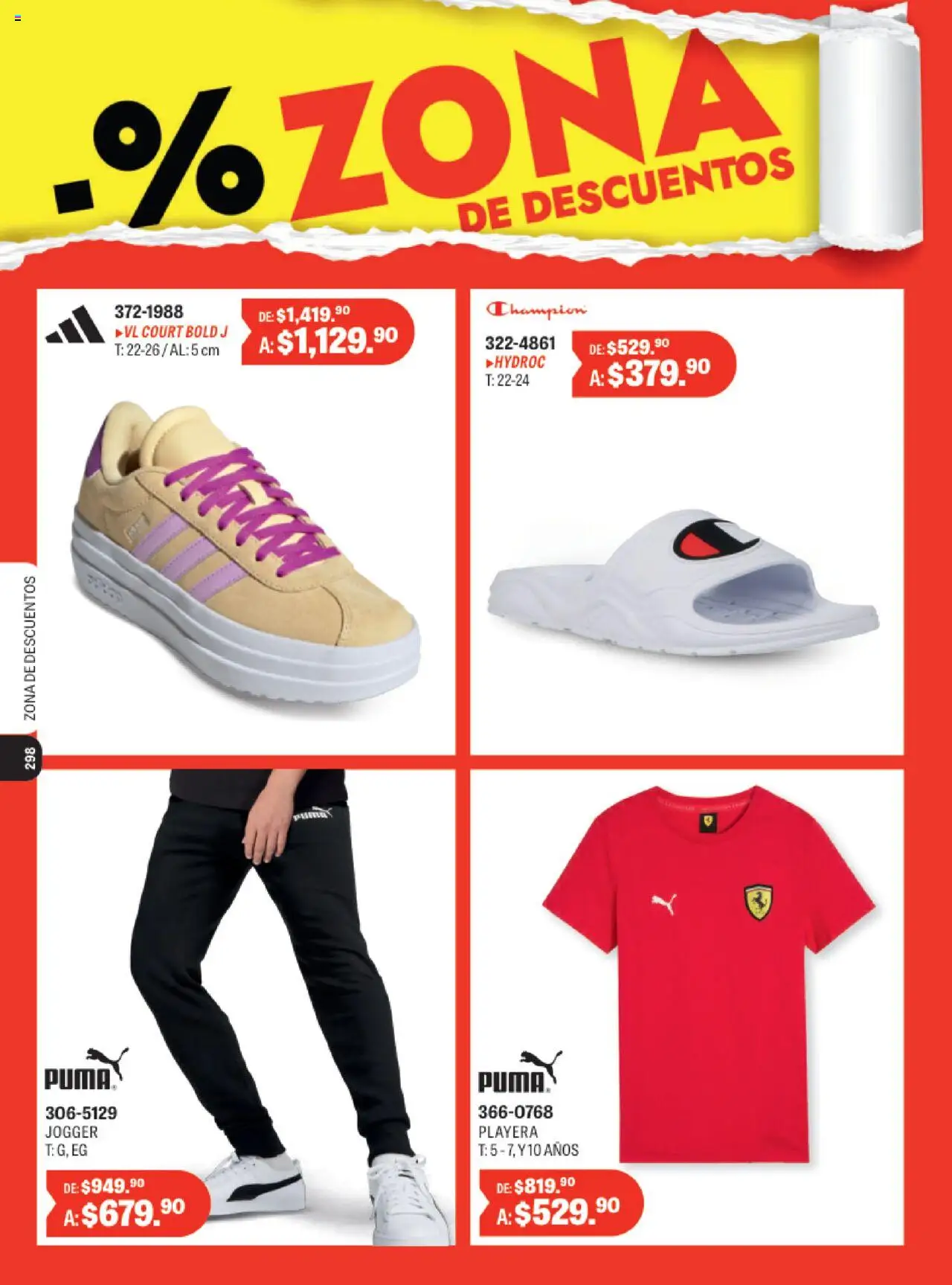 Nuevas ofertas de Andrea válidas en toda la República Mexicana desde el 10.08.2025. ¡Encuentra las mejores ofertas en Andrea - Catálogo Deportivo Completo! | Página: 297 | Productos: Playera