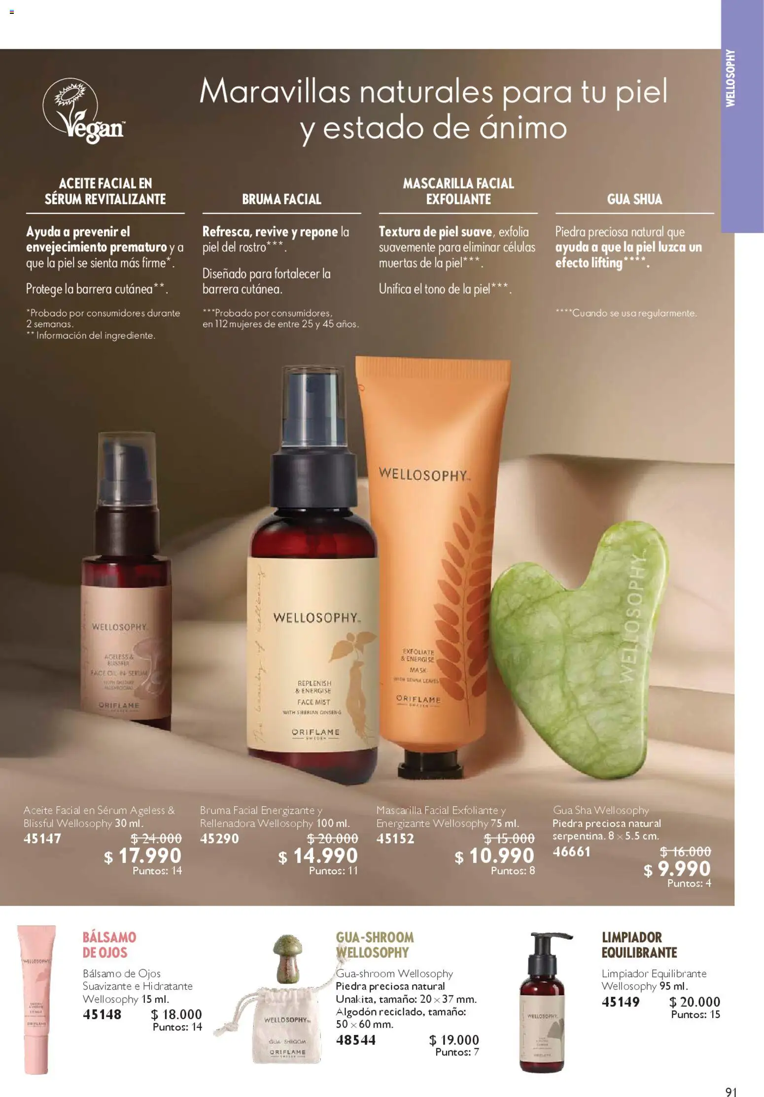 Oriflame ofertas  │ válido desde el 28.03.2026 | Página: 91 | Productos: Suavizante, Algodón, Mascarilla, Aceite