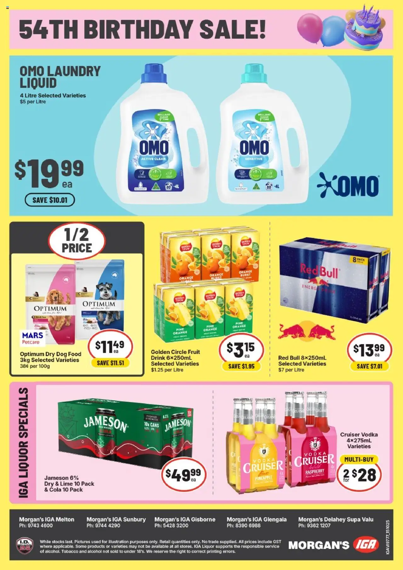 IGA catalogue - valid from 15.10.2025 | Page: 4 | Products: Dog food, Vodka, Raspberry, Laundry