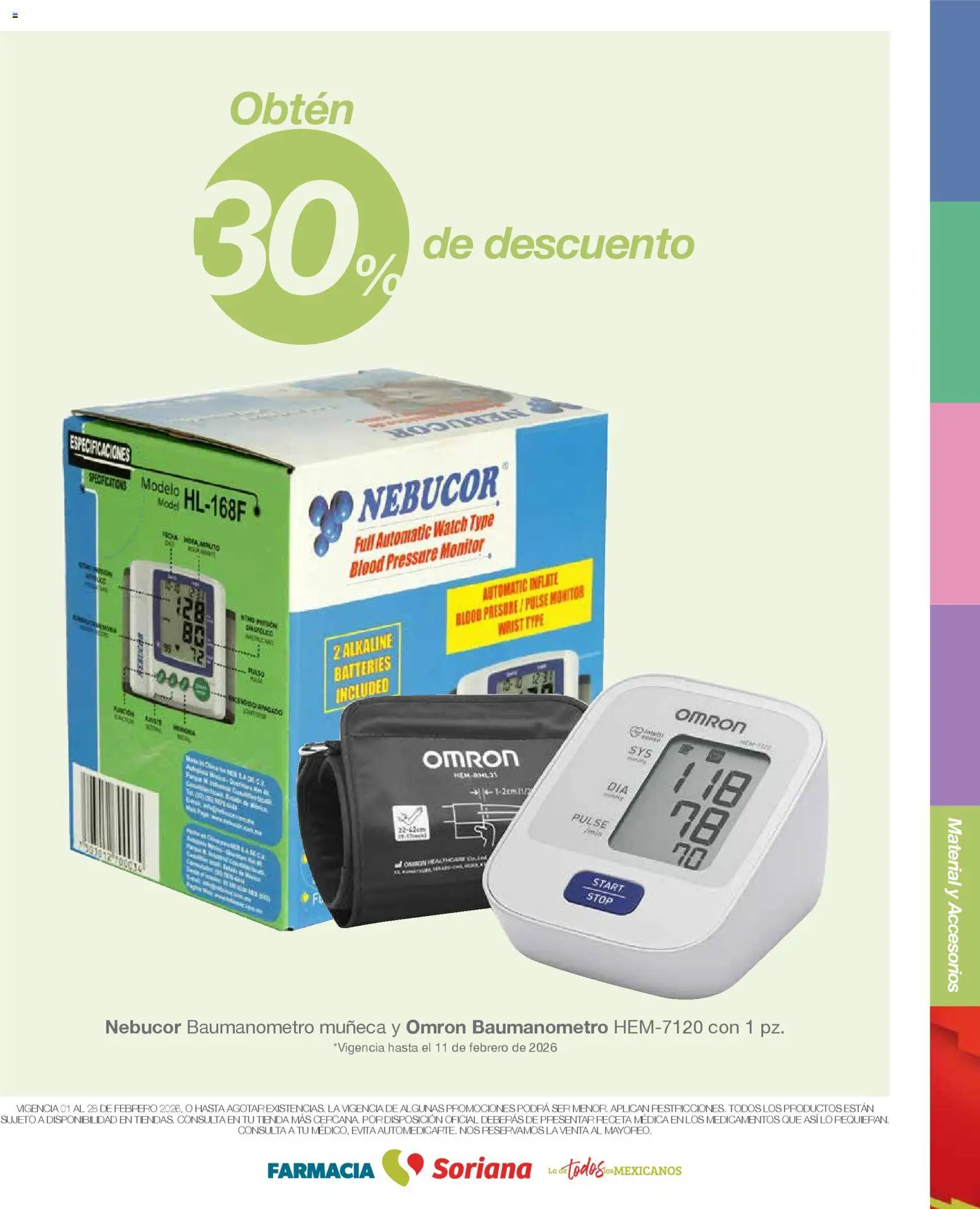 Nuevas ofertas de Soriana válidas en toda la República Mexicana desde el 01.02.2026. ¡Encuentra las mejores ofertas en Soriana - Folleto Farmacia Soriana Febrero Mercado Nacional! | Página: 22 | Productos: Monitor