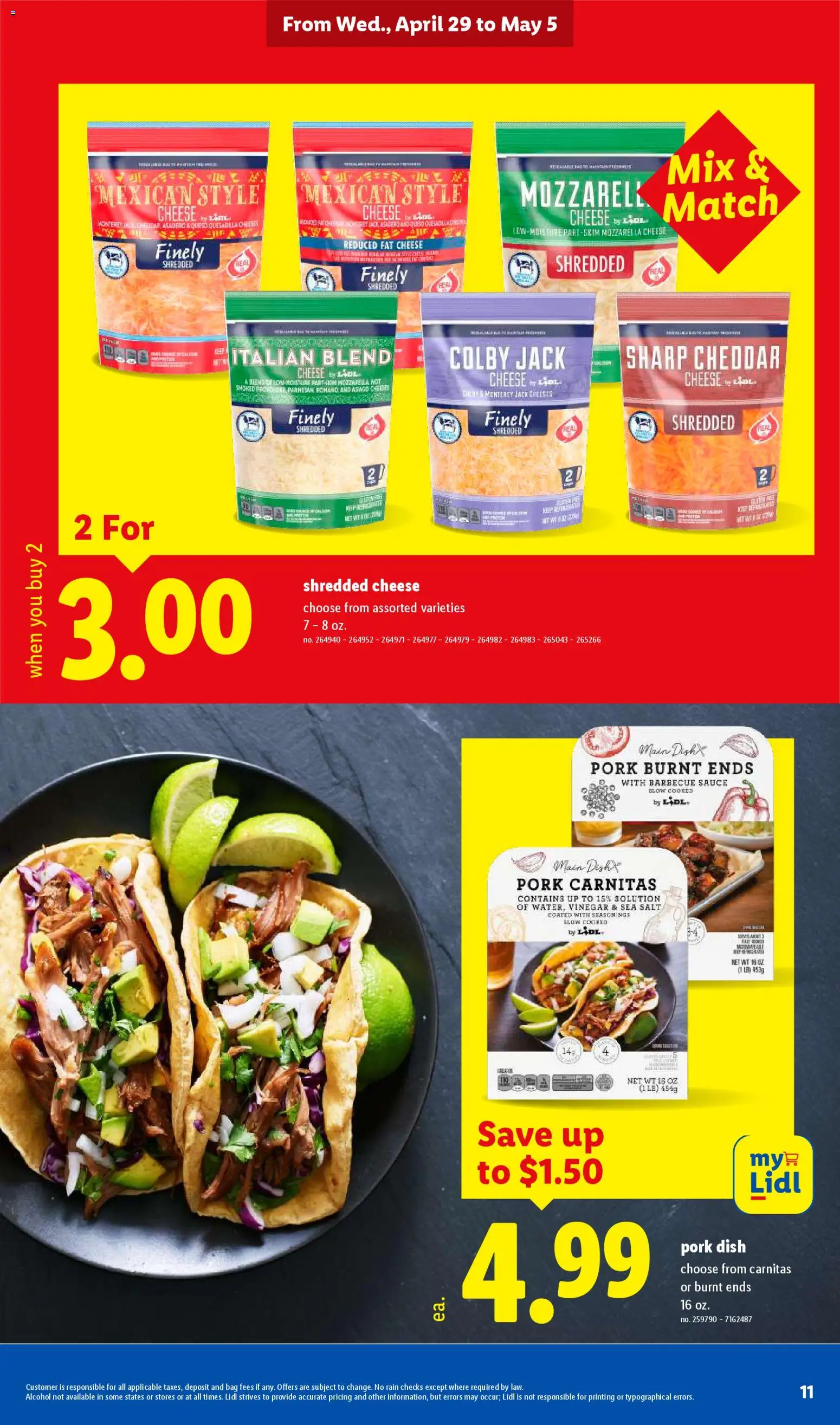 Lidl Weekly Ad - valid from 29.04.2026 | Page: 11 | Products: Vinegar, Sauce, Salt, Bag